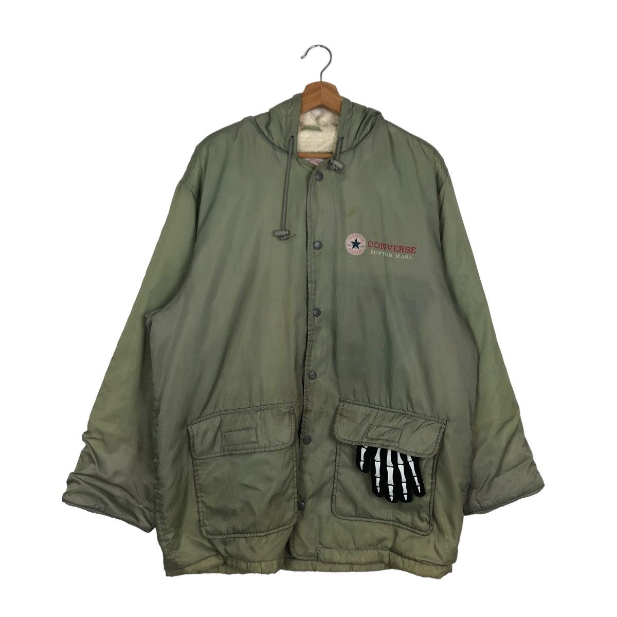 Japanese Brand 90’s VINTAGE OBERSIZED JACKET CONVERSE BOSTON MASS ALL STAR Size US M / EU 48-50 / 2 - 1 Thumbnail