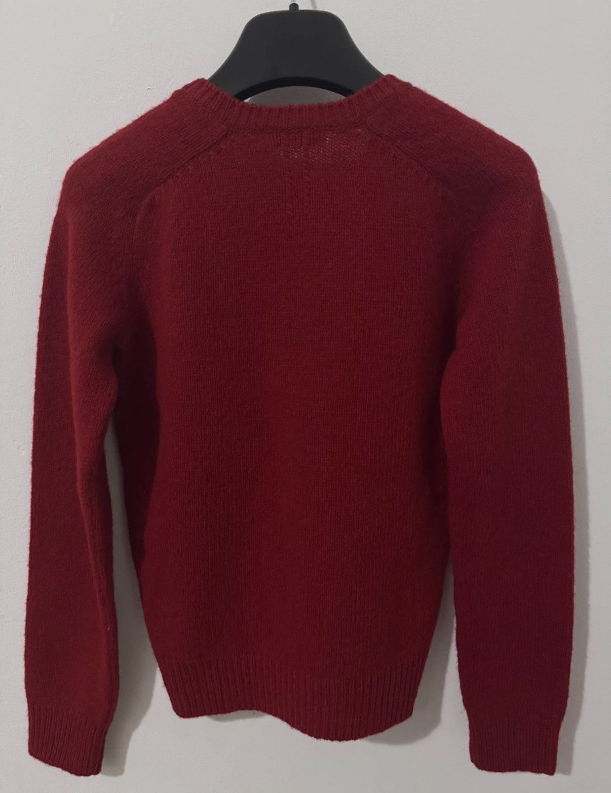 Saint Laurent Paris SLP 15FW Burgundy Scale Embroidered Star Sweater Size US S / EU 44-46 / 1 - 2 Thumbnail