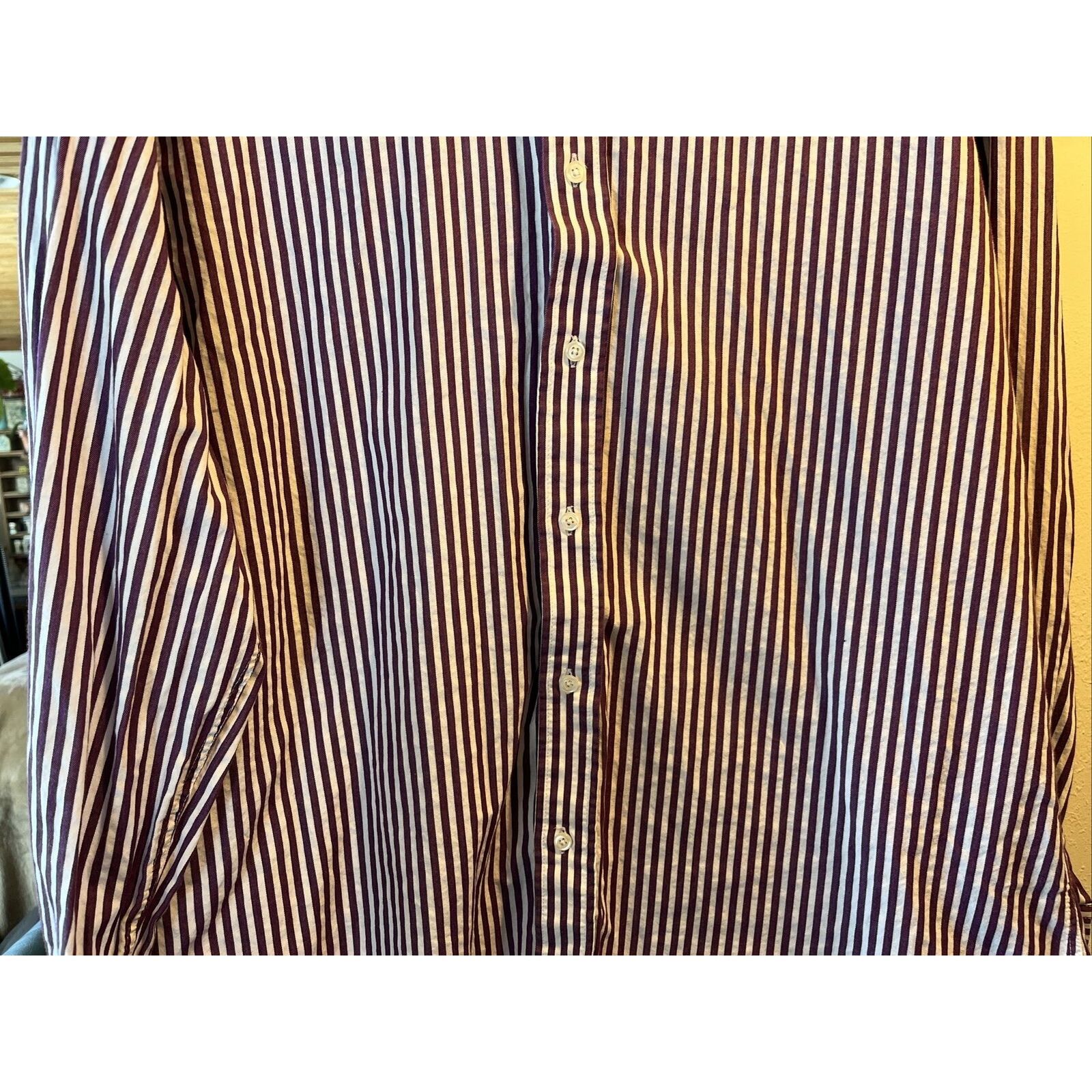 Other Christian Aujard Paris Men's XL Purple Striped Cotton Shirt Size US XL / EU 56 / 4 - 5 Thumbnail