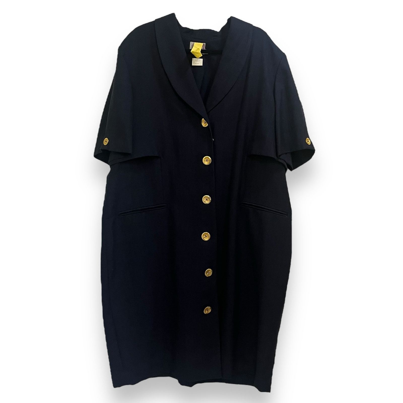 Vintage Vintage 80s Classics by Leslie Fay Woman button front dress Size 3XL / US 20-22 - 1 Thumbnail