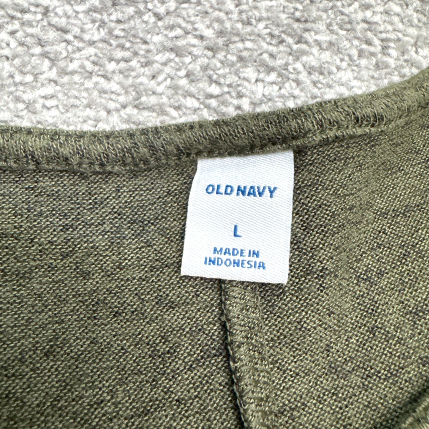 Old Navy Old Navy Dress Women L Olive Green Knit Swing A-Line Casual NWT Long Sleeve Size L / US 10 / IT 46 - 4 Thumbnail