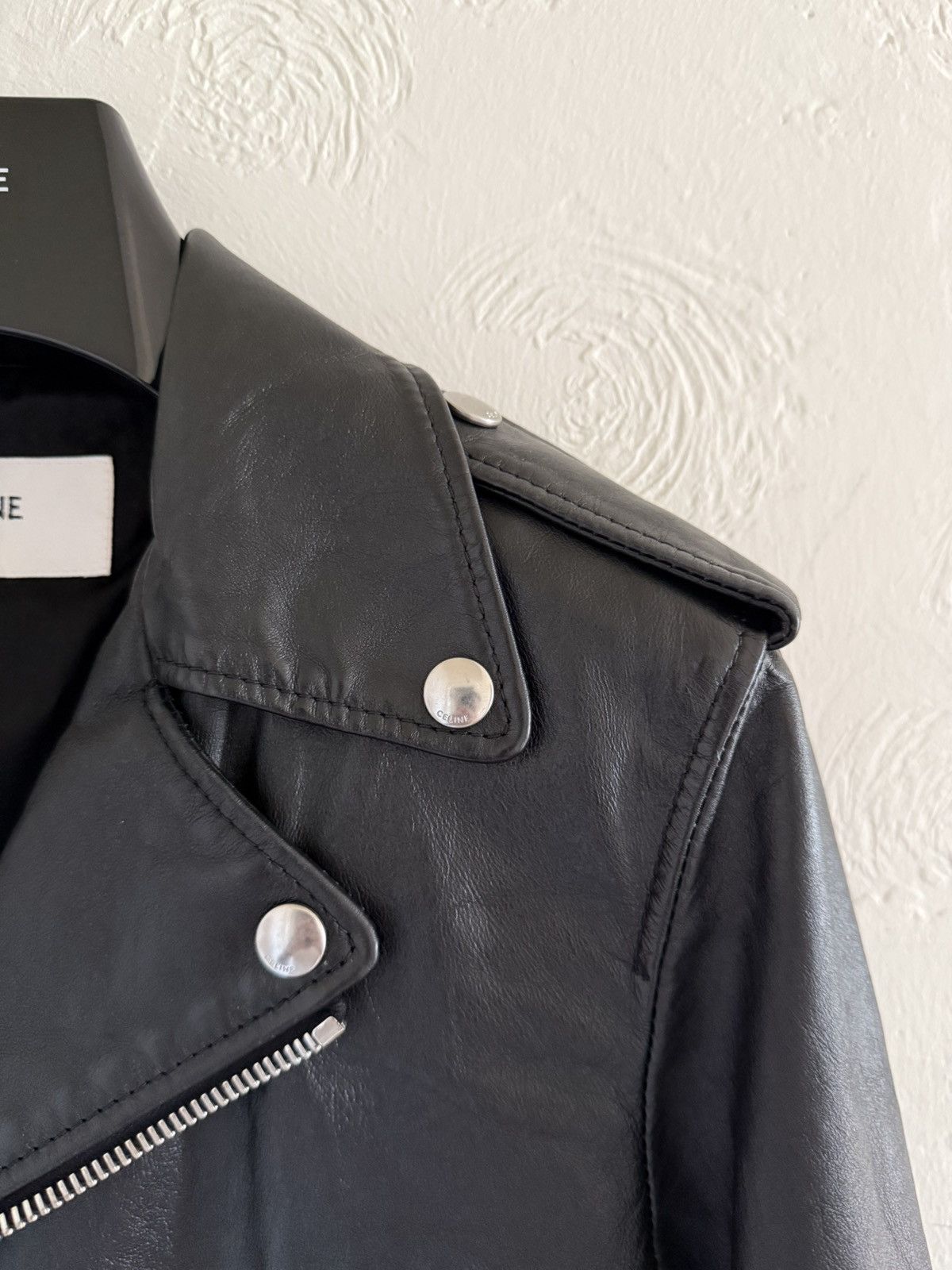 Celine × Hedi Slimane Grail — Celine SS19 biker leather jacket runway Size US S / EU 44-46 / 1 - 7 Thumbnail
