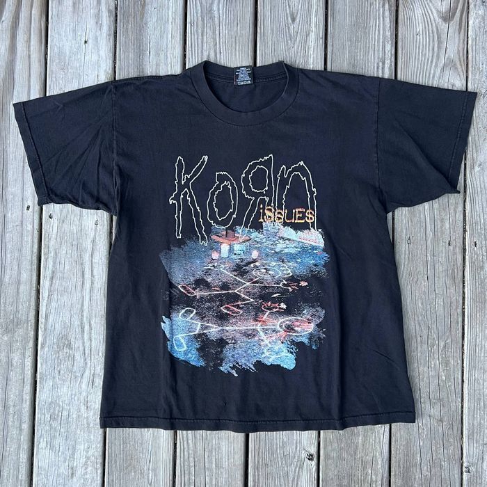 Gildan KORN Band T-shirt, Men's XXL equivalent. cotton black type Vintage Second Hand main image 1