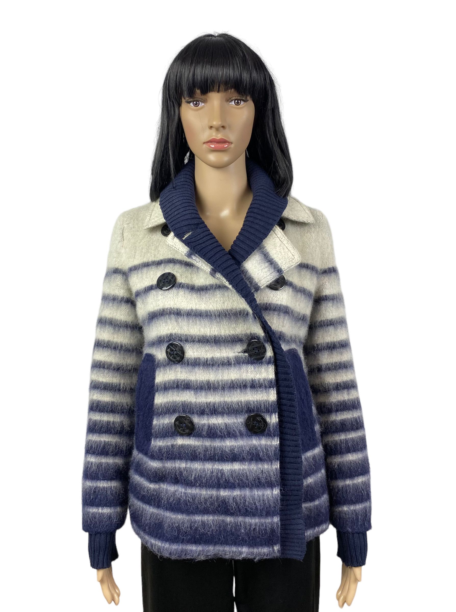 Jean Paul Gaultier RARE Jean Paul Gaultier X Lindex Striped Wool Coat size 36 Size M / US 6-8 / IT 42-44 - 1 Thumbnail