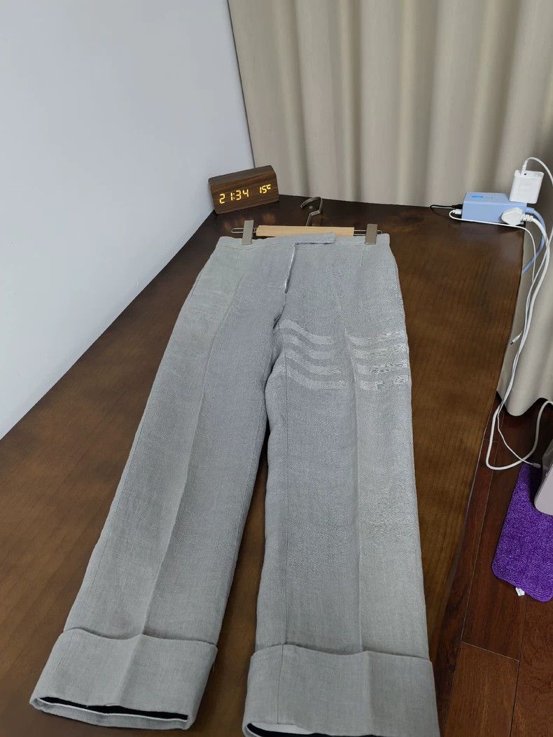 Thom Browne Thom Browne Linen trousers Size 35" - 1 Thumbnail
