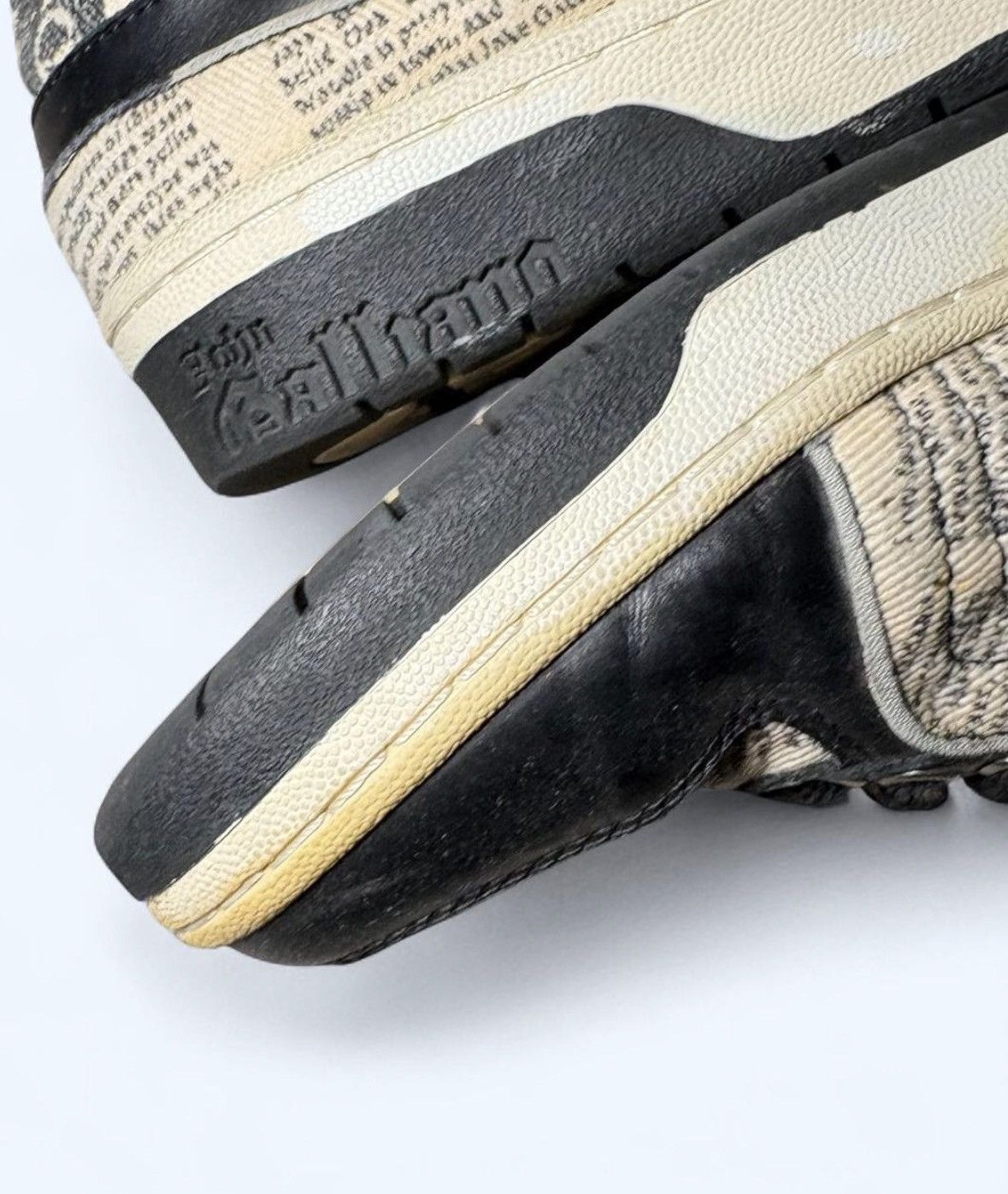 John Galliano Galliano Newspaper Print Sneaker Size US 8 / EU 41 - 3 Thumbnail