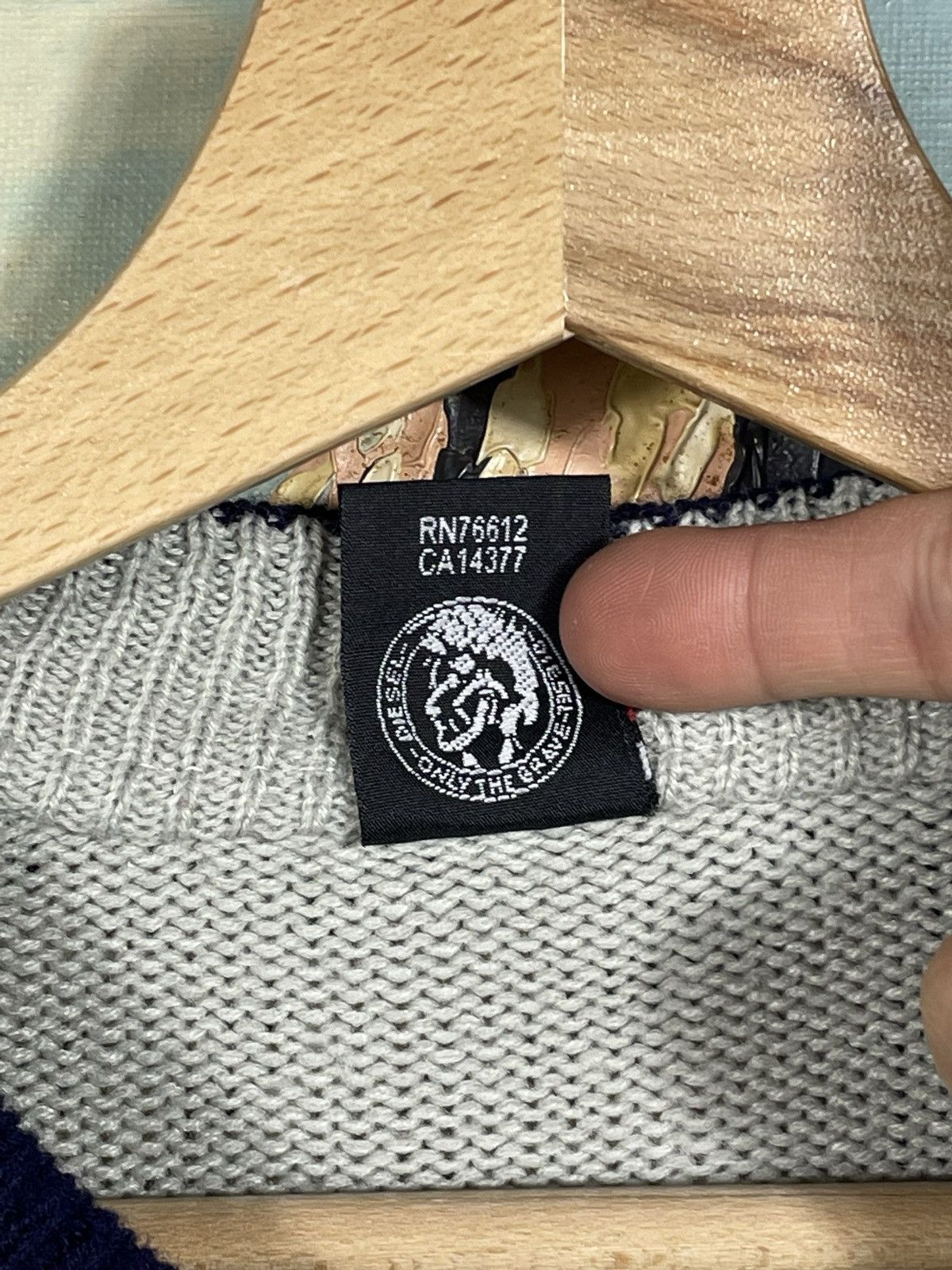 Diesel × Japanese Brand × Vintage Diesel Retro 00s Avant Garde Cyber Loose Boxy Jumper Pull Size US XL / EU 56 / 4 - 7 Thumbnail