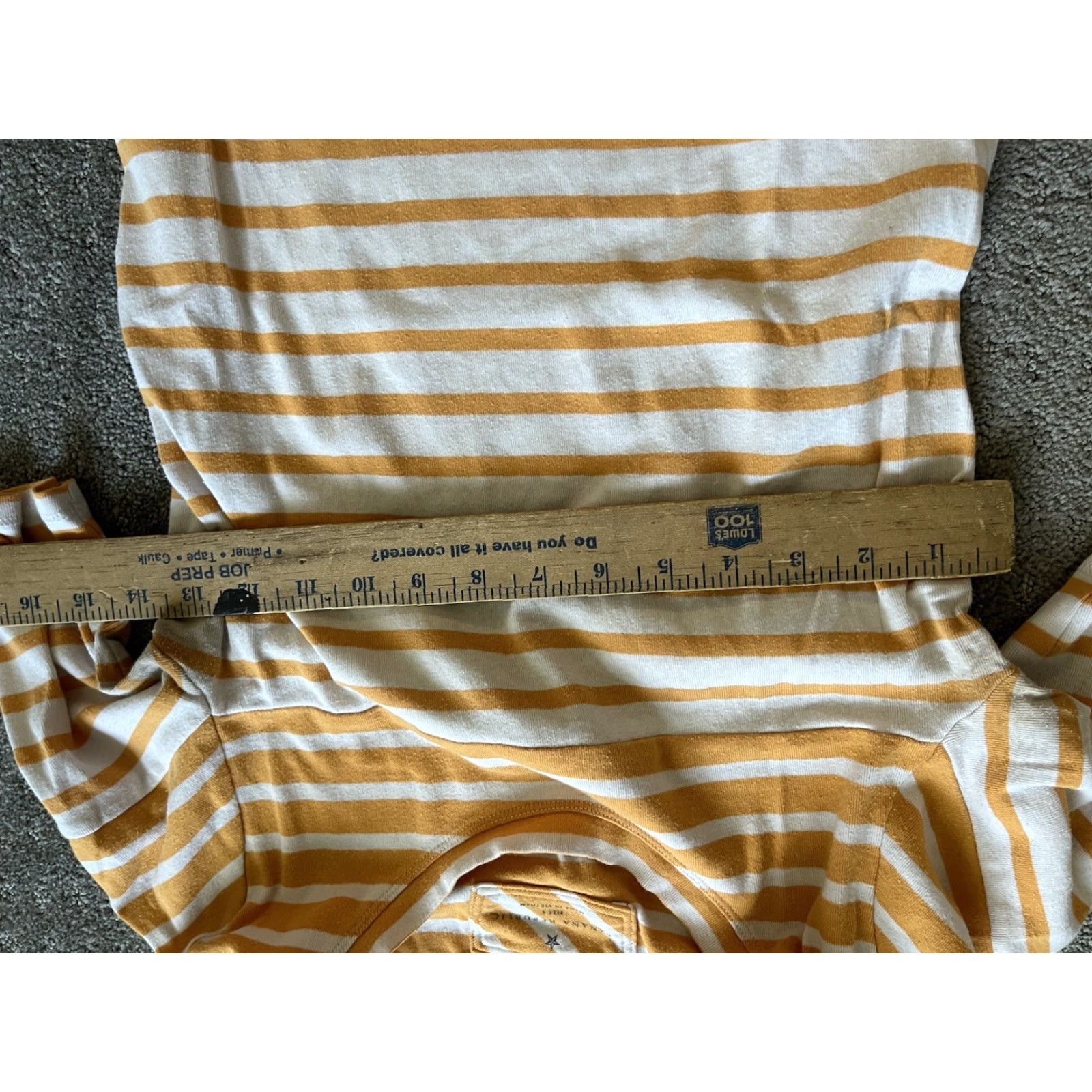 Banana Republic VINTAGE Banana Republic Sweater Shirt Women S Yellow White Stripe Crew Neck Knit Pullover Raglan Long Sleeve 90s Womens Size S / US 4 / IT 40 - 4 Thumbnail