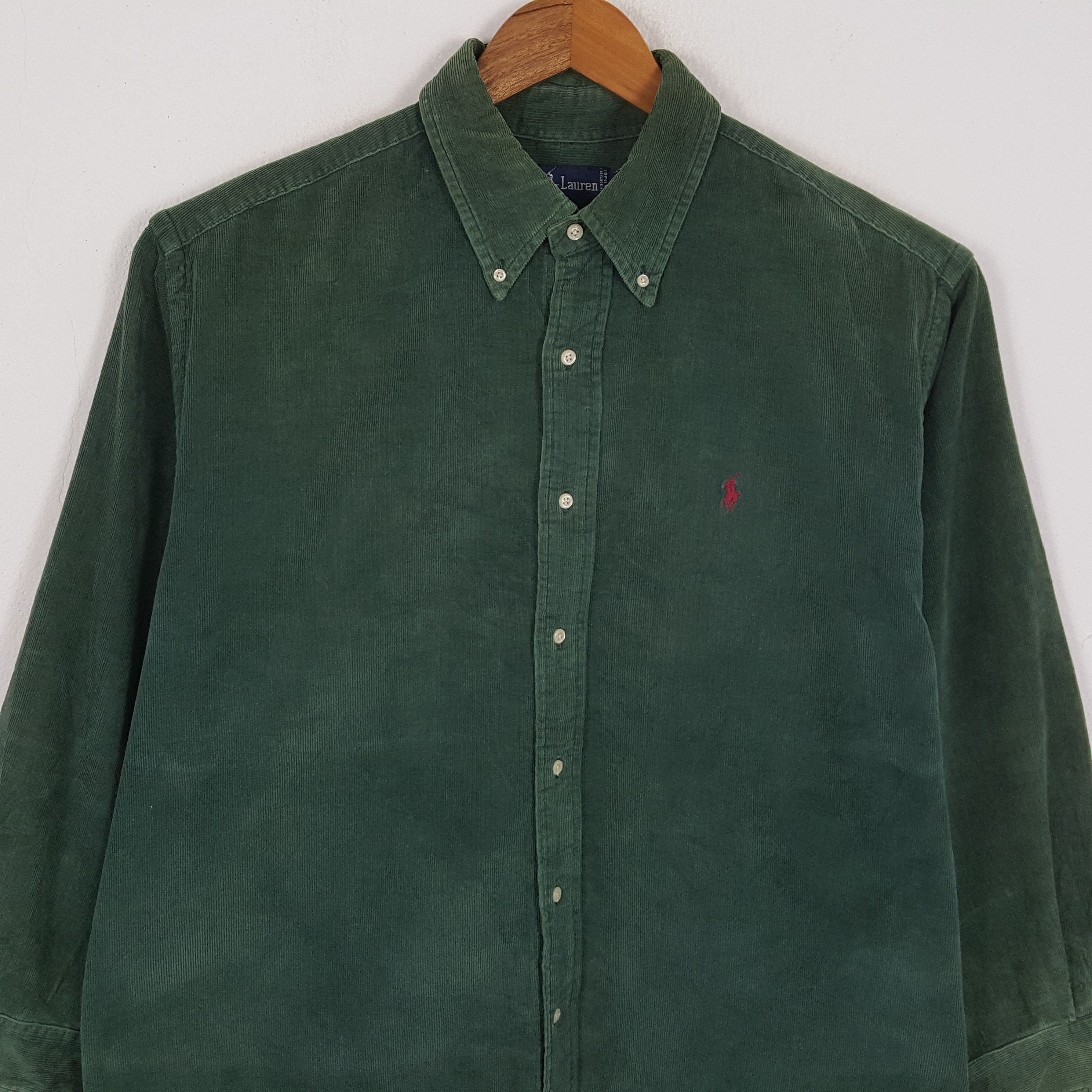 Polo Ralph Lauren × Vintage Vintage POLO by RALPH LAUREN Fashion Brand Velvet Shirts Size US XXL / EU 58 / 5 - 2 Thumbnail
