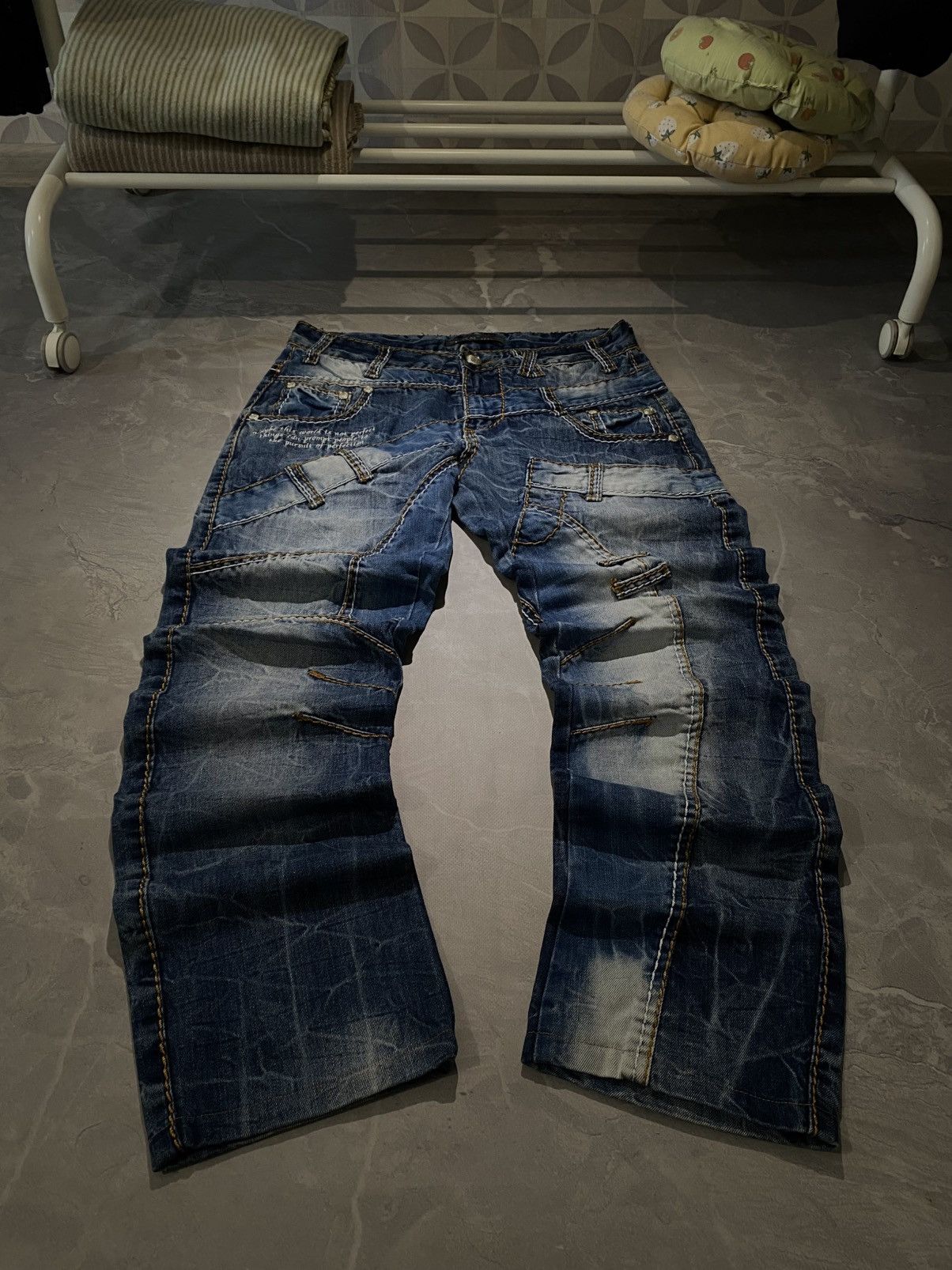 Japanese Brand WOW Avan Slim Fit Jeans Hysteric Glamour Style- archive y2k Size US 31 - 1 Thumbnail