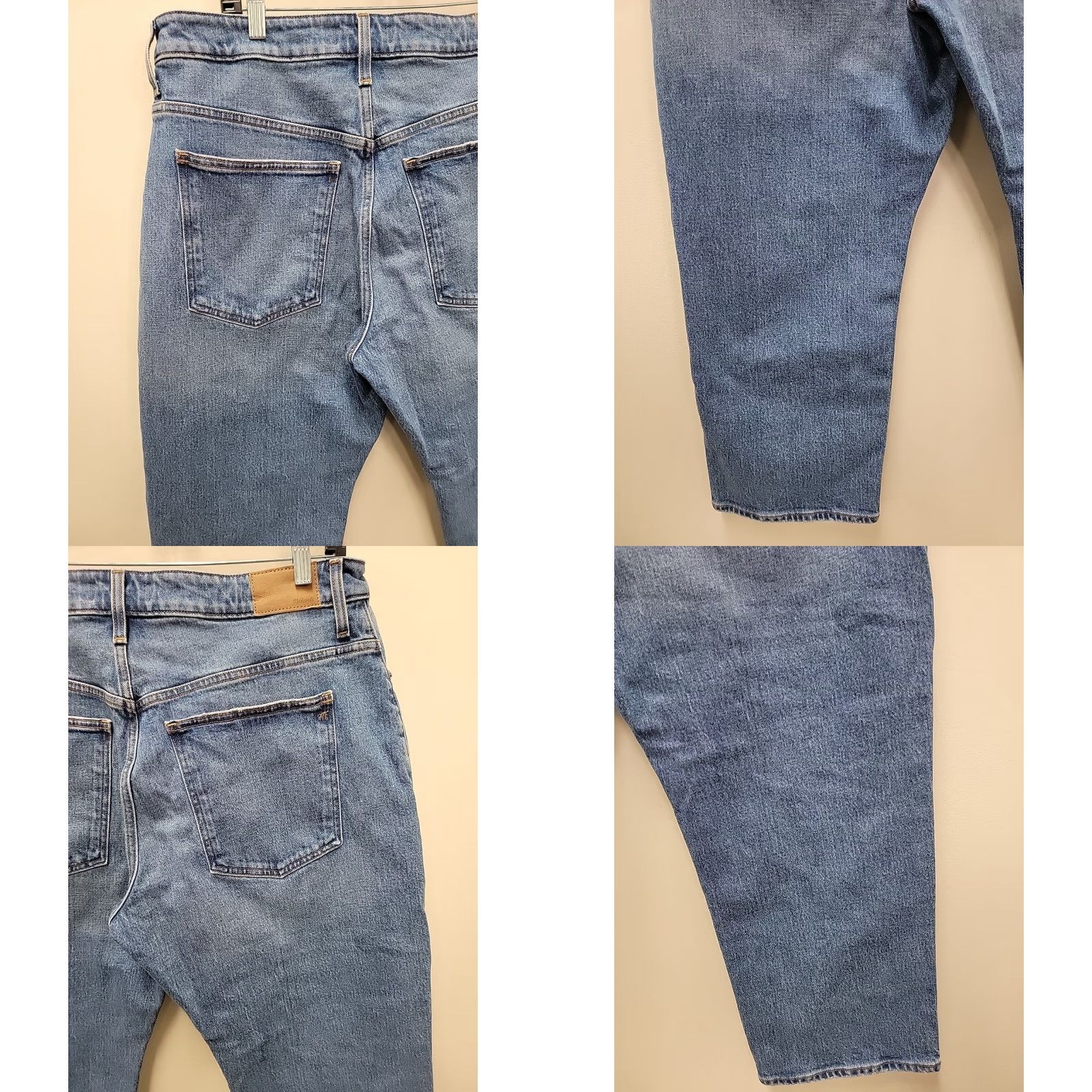Madewell Madewell Jeans Womens 33P Curvy 90s Straight Crop Pockets Blue Denim Jeans Size 24" / US 00 / IT 34 - 8 Thumbnail