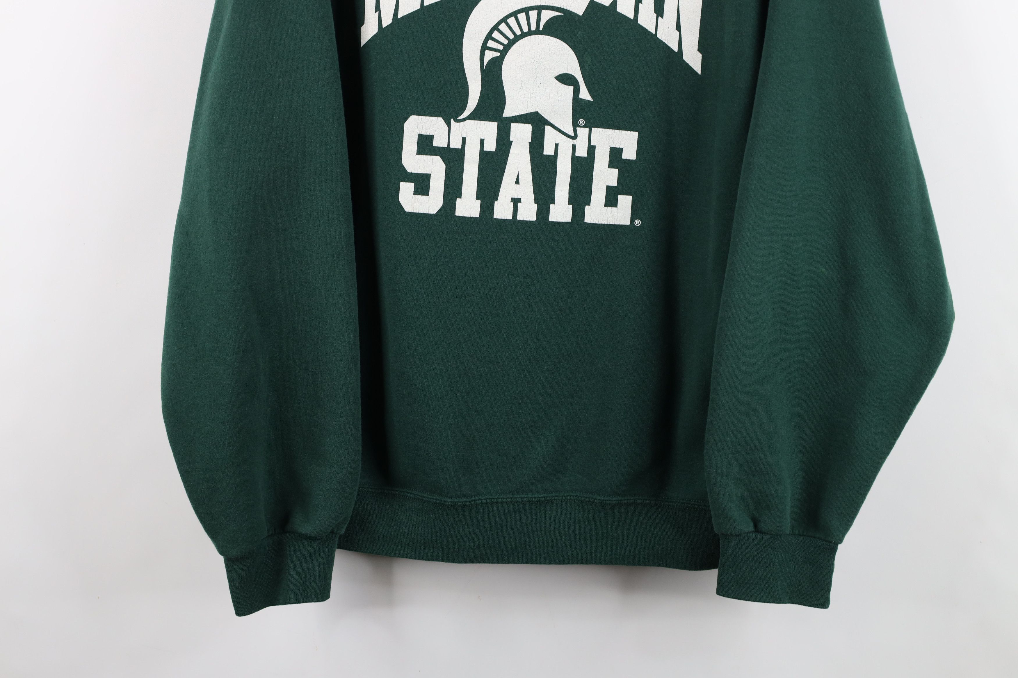 Vintage Vintage 90s Michigan State University Crewneck Sweatshirt Size US XL / EU 56 / 4 - 3 Thumbnail