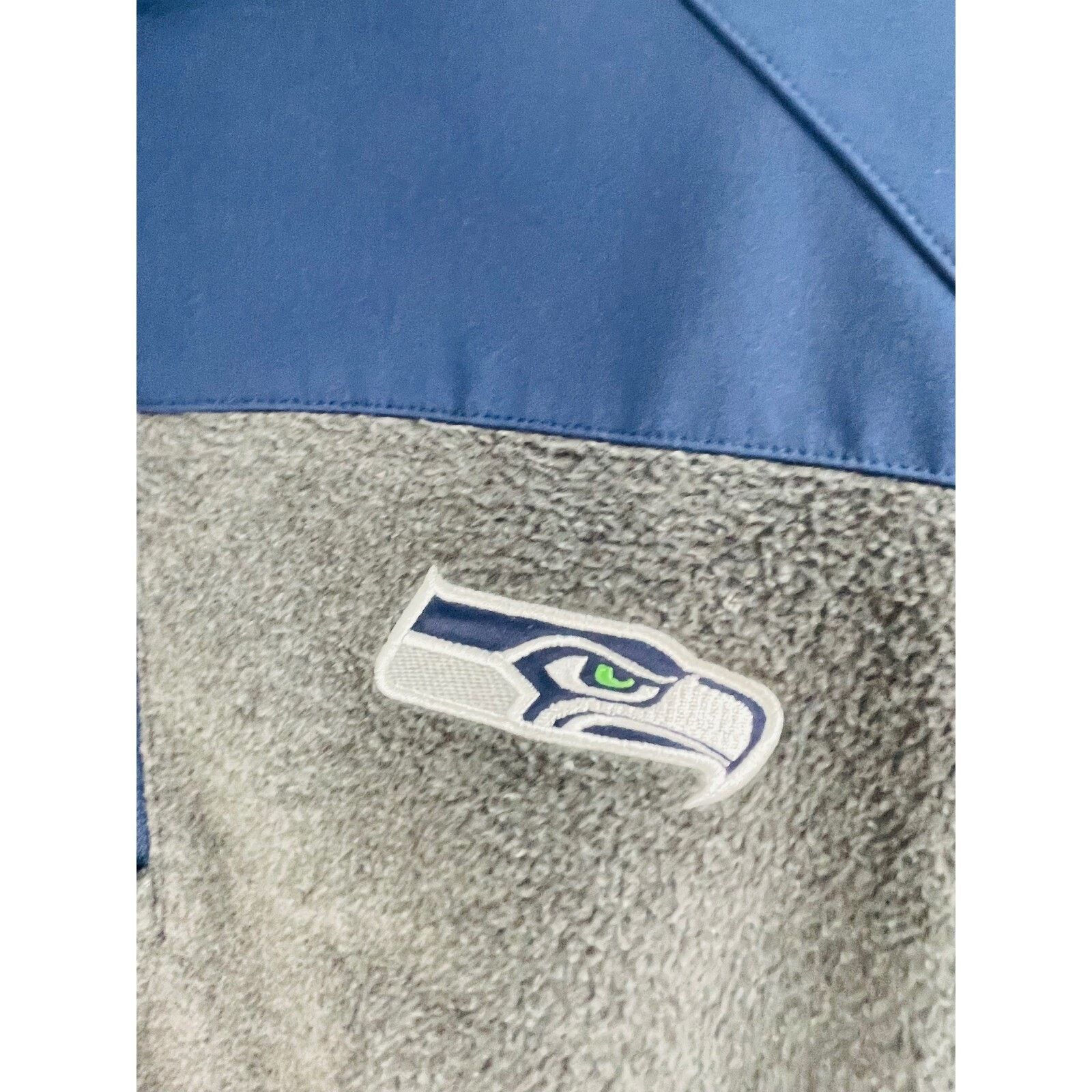 NFL NFL Seattle Seahawks Pullover Sweatshirt Quarter Zip Blue L Size US L / EU 52-54 / 3 - 7 Thumbnail