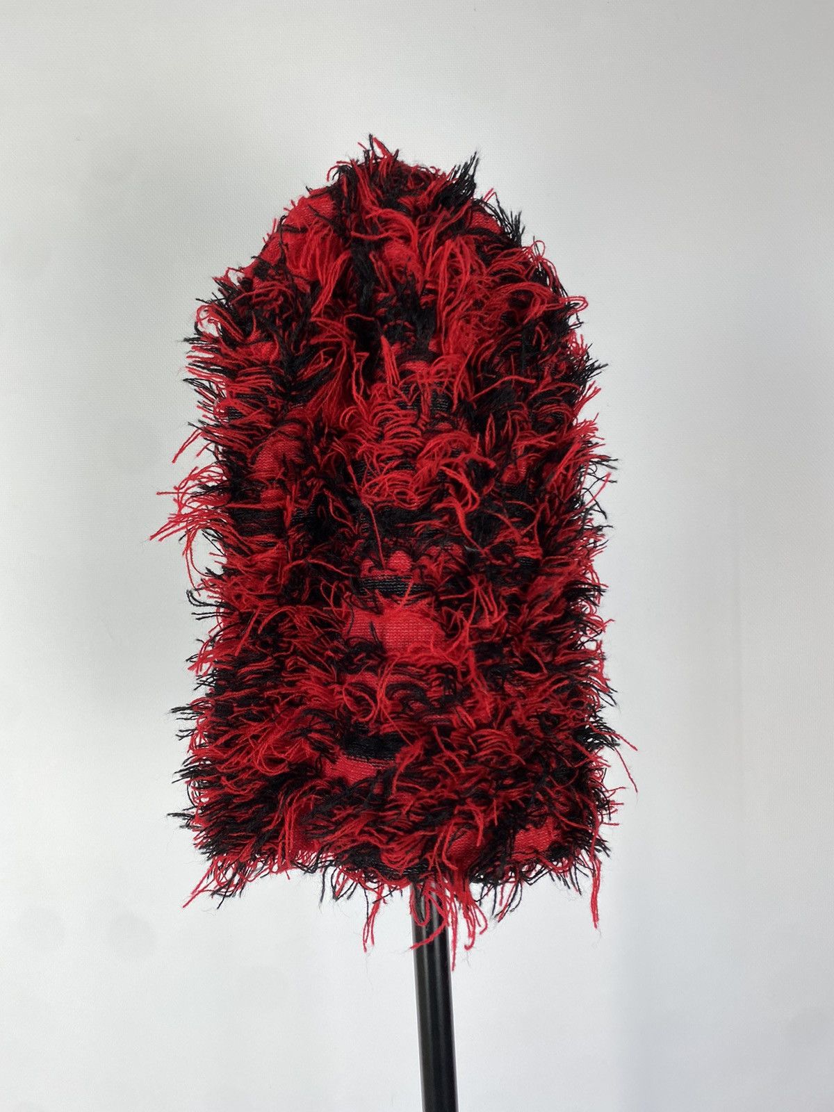 Japanese Brand Balaclava Distressed Knitted Fuzzy Beanie Hat Size ONE SIZE - 2 Thumbnail
