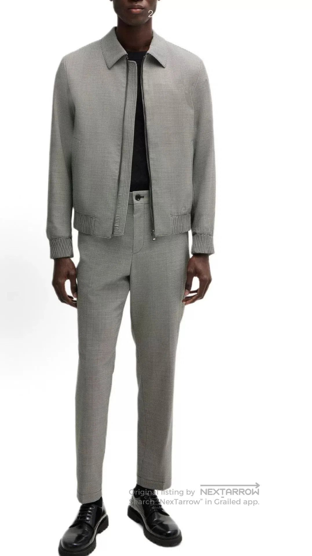 Hugo Boss HUGO BOSS FW24 Houndstooth Wool Jacket. Size US M / EU 48-50 / 2 - 2 Thumbnail