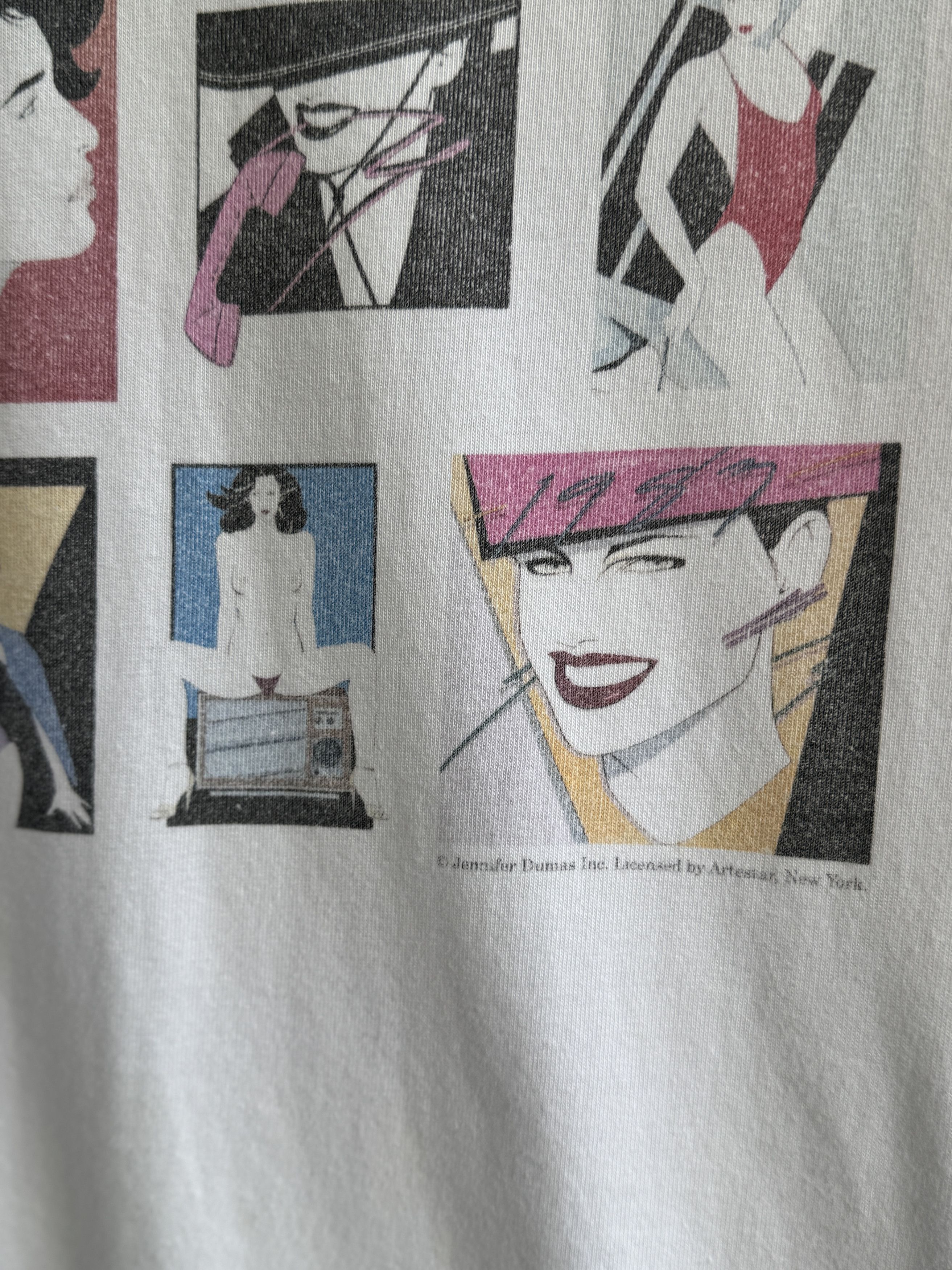 Vintage Jennifer Dumas By Artestar Vintage T-Shirt Size US XL / EU 56 / 4 - 4 Thumbnail