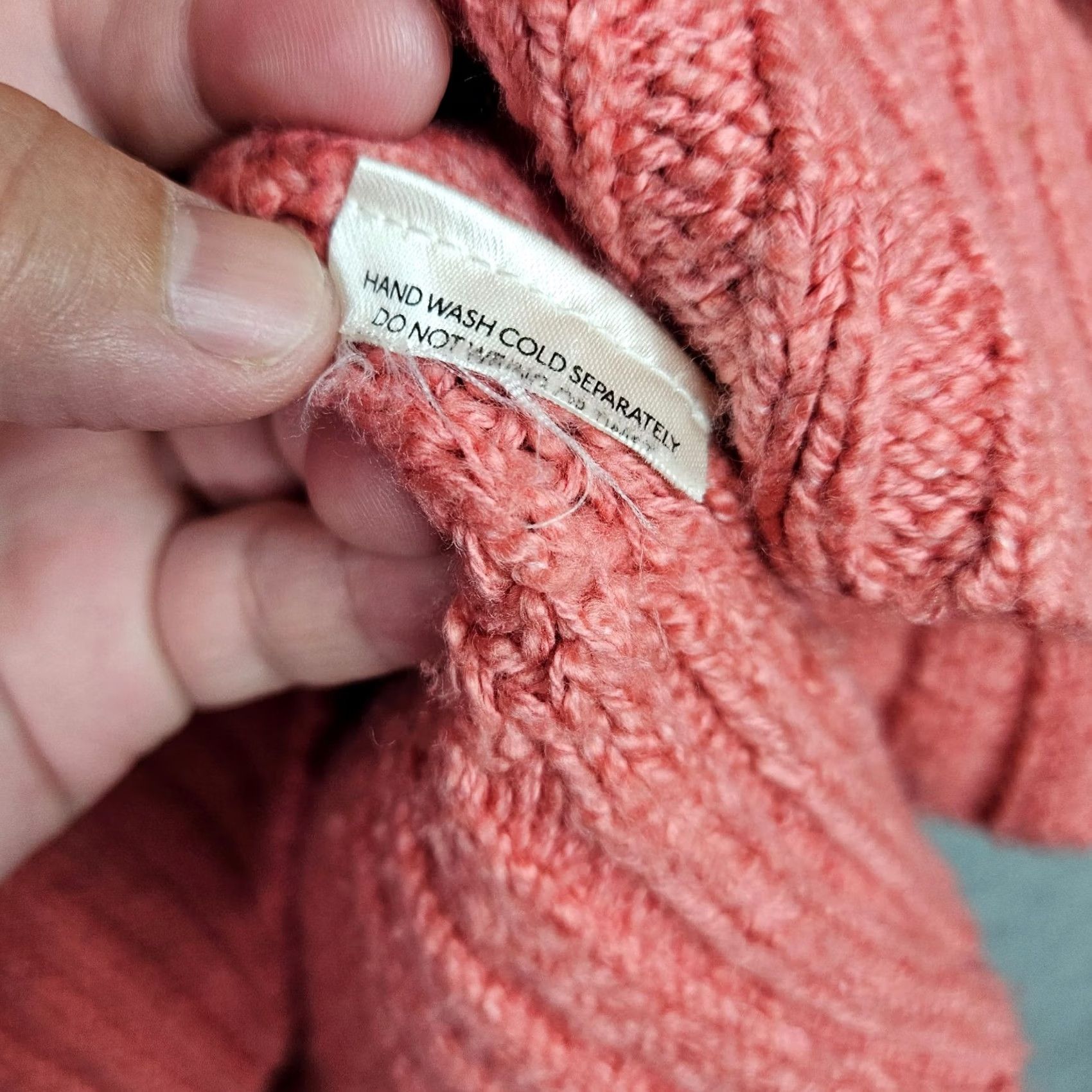Anthropologie Anthropologie Women Sweater XXS Pink Chunky Knit Turtleneck Cozy Size XXS / US 00 / IT 34 - 5 Thumbnail