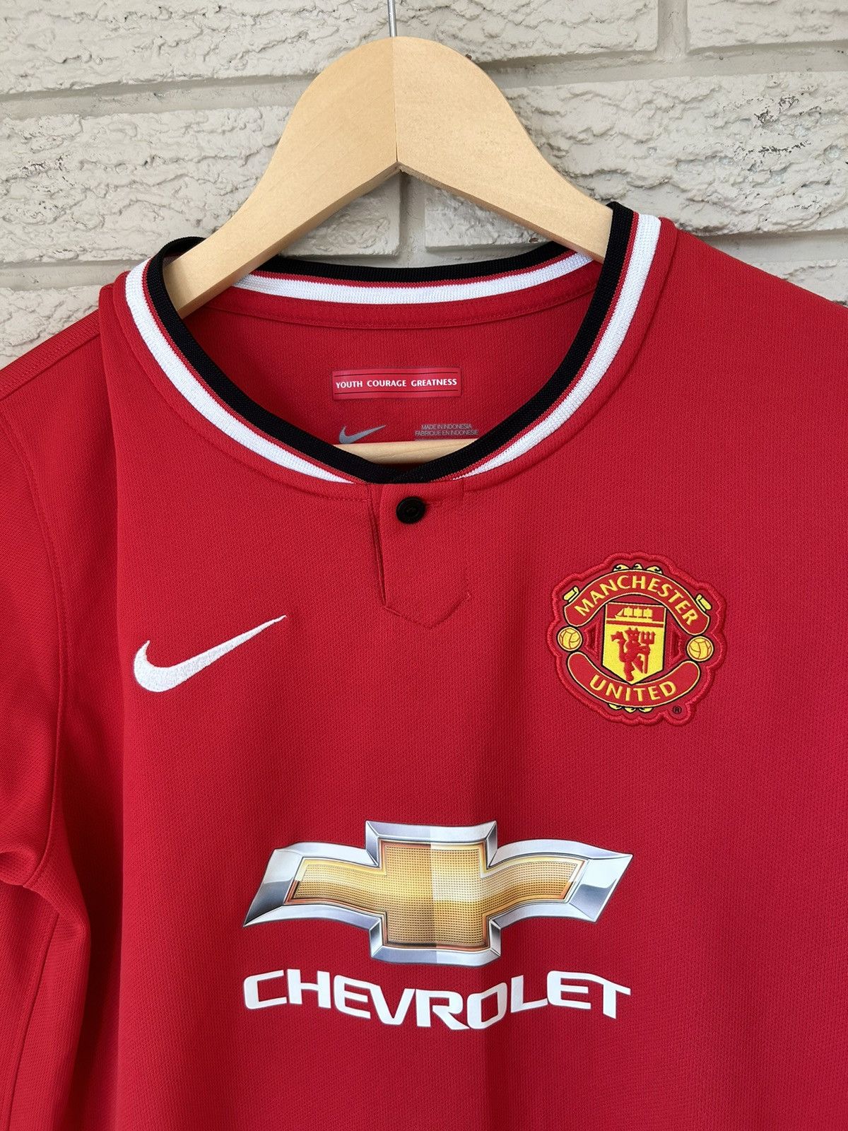 Nike × Vintage Nike Manchester United 2014 Soccer Jersey Size US S / EU 44-46 / 1 - 2 Thumbnail