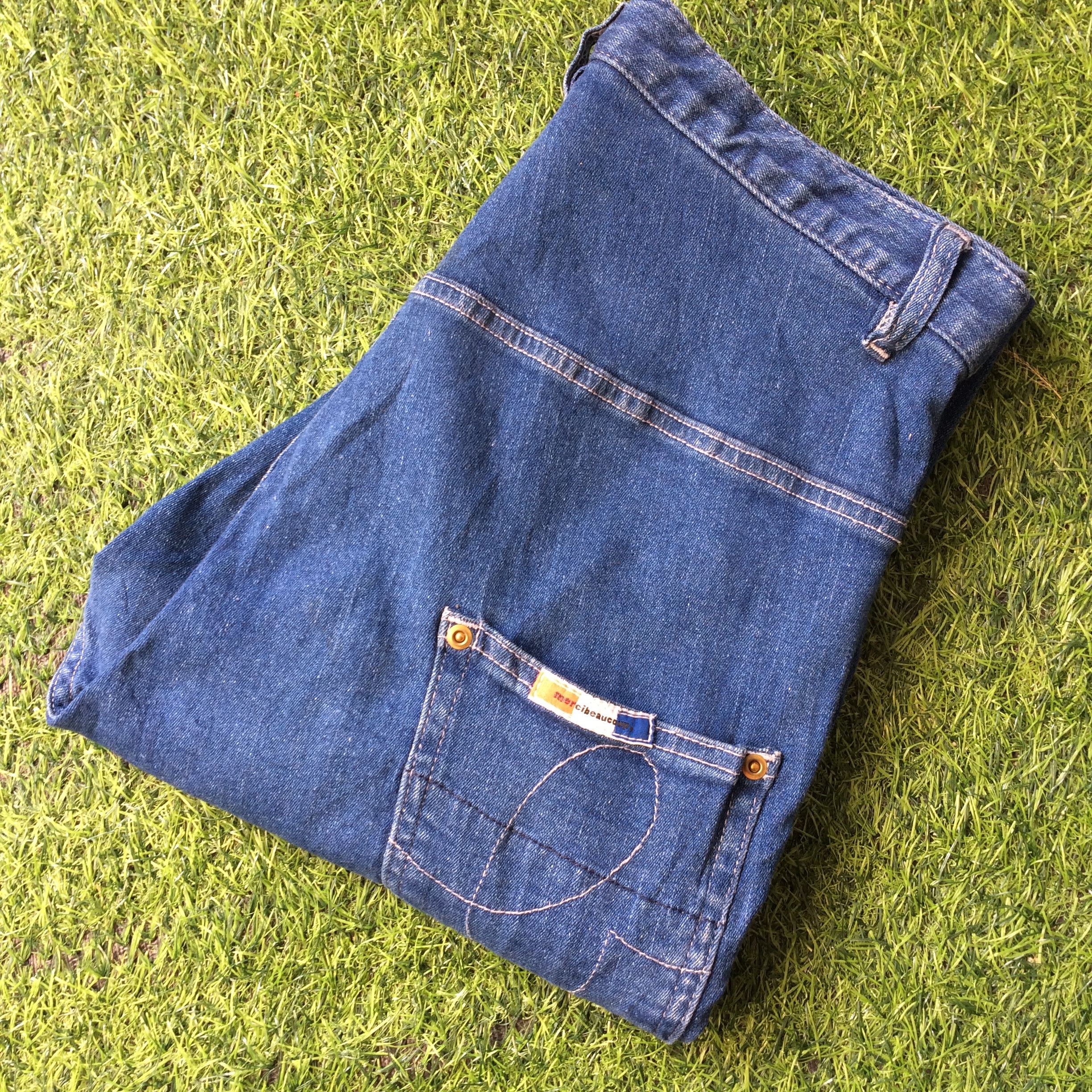 Issey Miyake × Japanese Brand × mercibeaucoup Japanese Low Crotch Stretch Jeans Pants #D-538 Size US 31 - 8 Thumbnail
