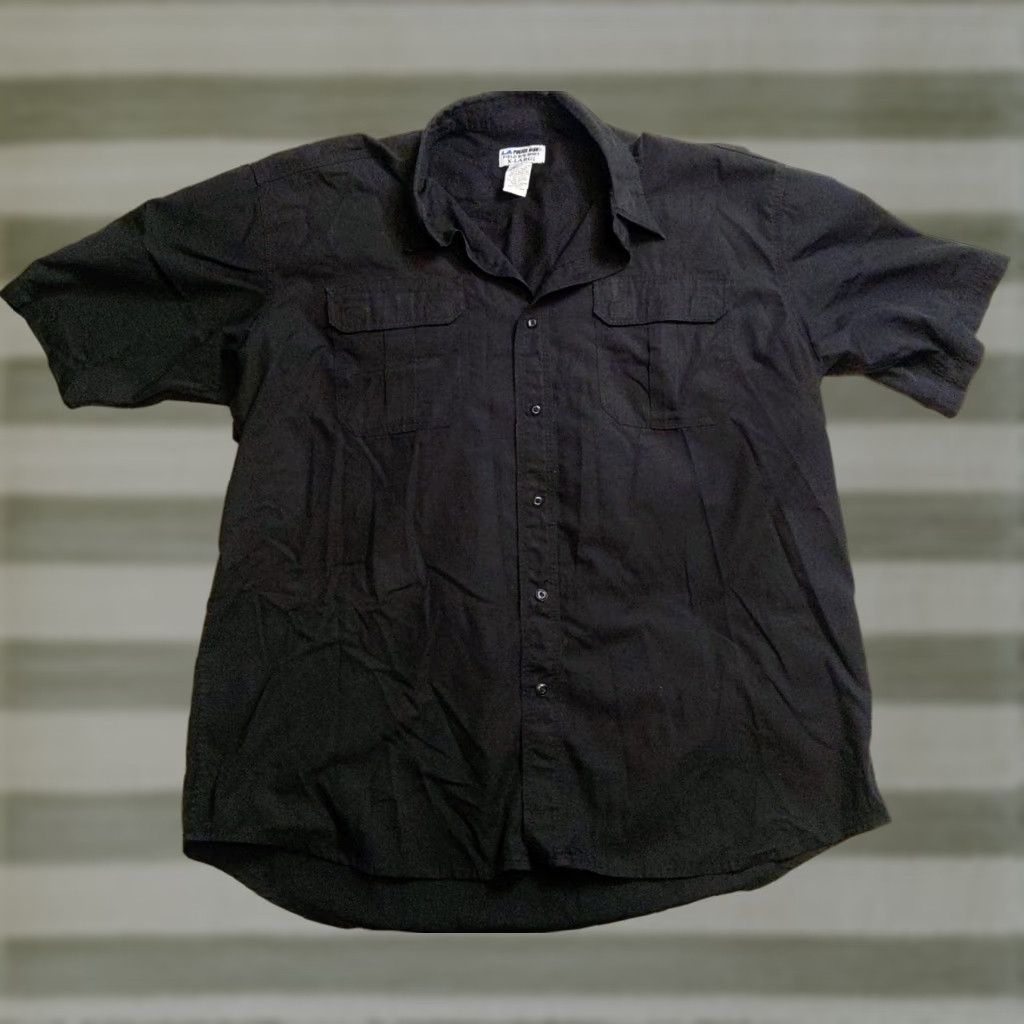 Vintage LA Police Gear Short Sleeve Button Up Tactical Field Shirt Mens XL Black Shirt Size US XL / EU 56 / 4 - 1 Thumbnail