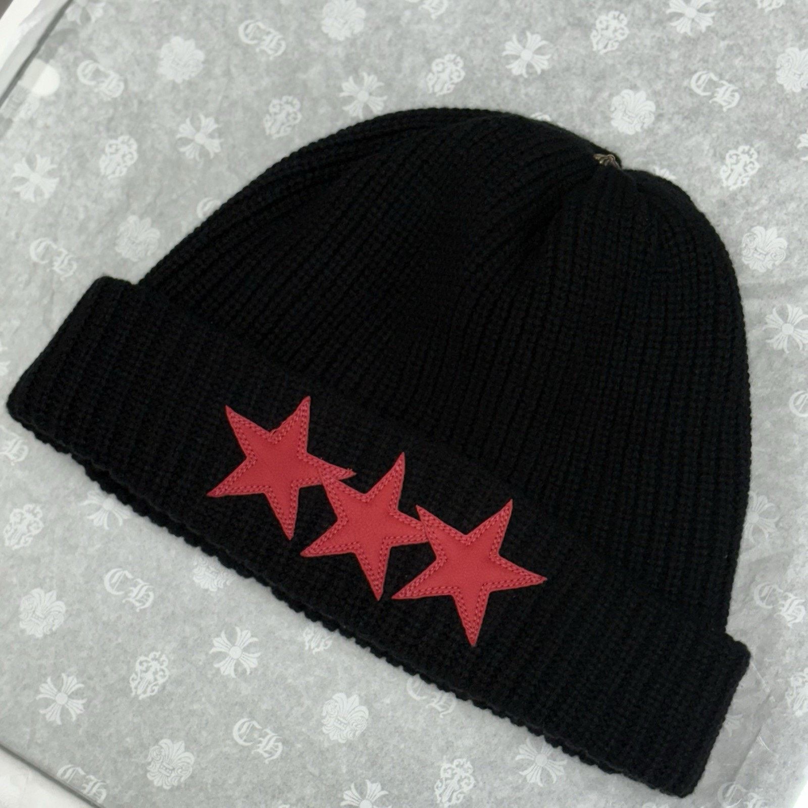 Chrome Hearts Chrome Hearts Triple Star Sludge Beanie | BRAND NEW! Size ONE SIZE - 1 Thumbnail