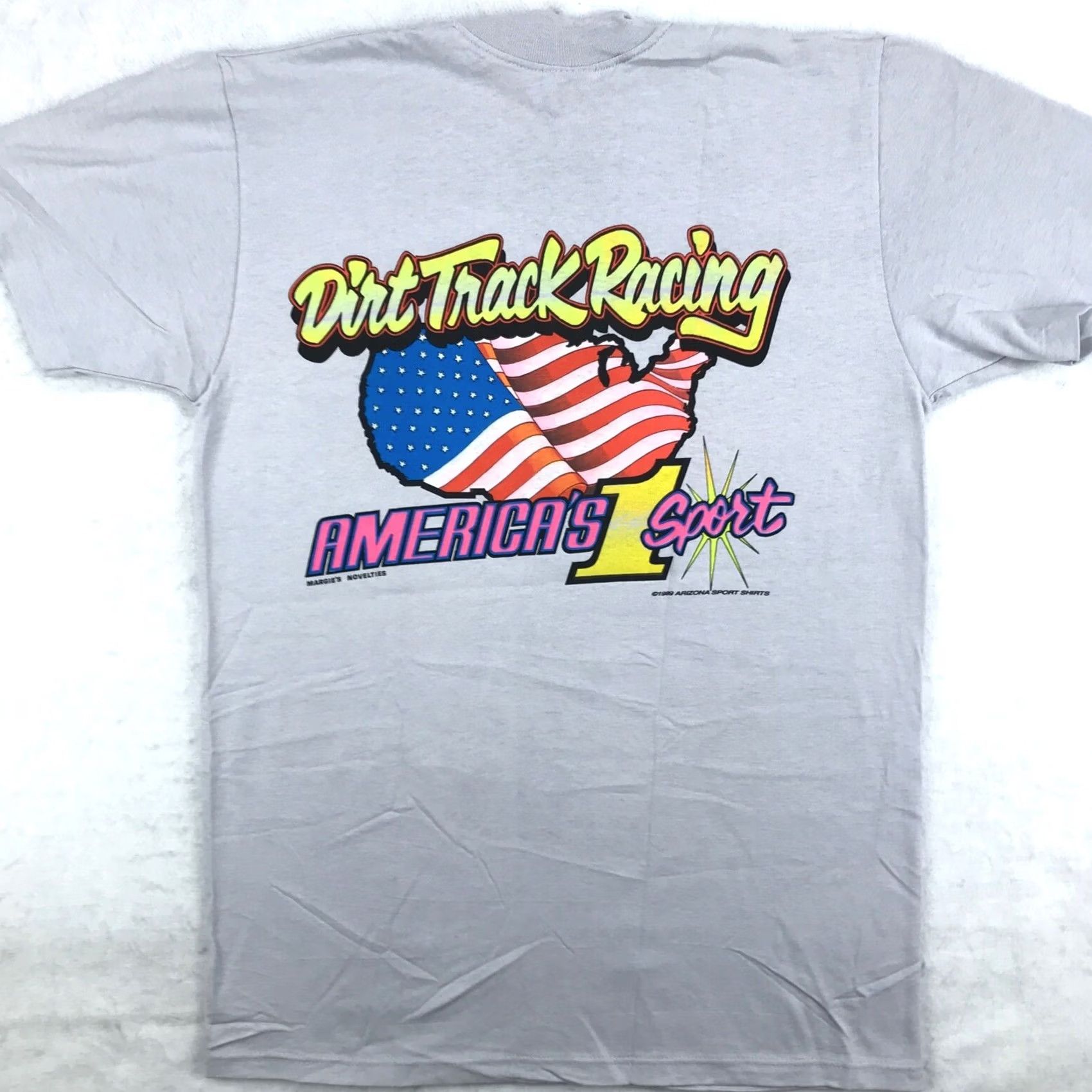 Vintage NOS vintage SPRINT CAR RACING MUD SWEAT & GEARS T-Shirt M Gray Nike not included Size US M / EU 48-50 / 2 - 5 Thumbnail
