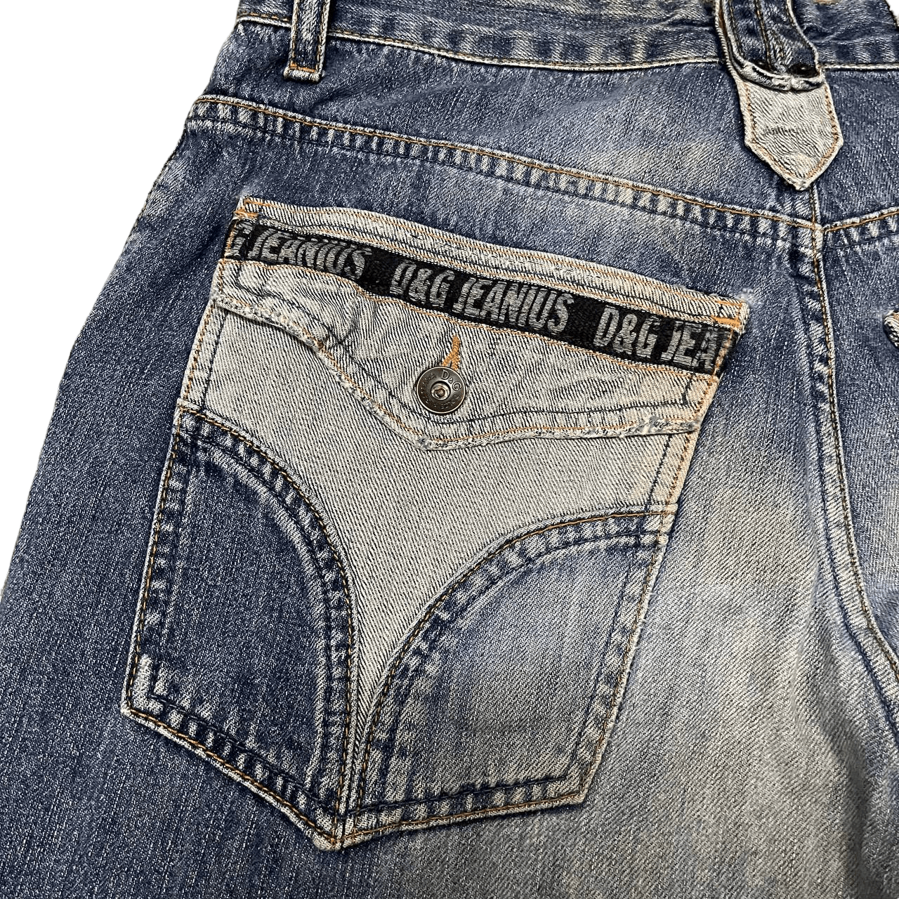 Dolce & Gabbana Vintage D&G Dolce & Gabbana Extreme Denim Devotees Jeans Size US 31 - 5 Thumbnail