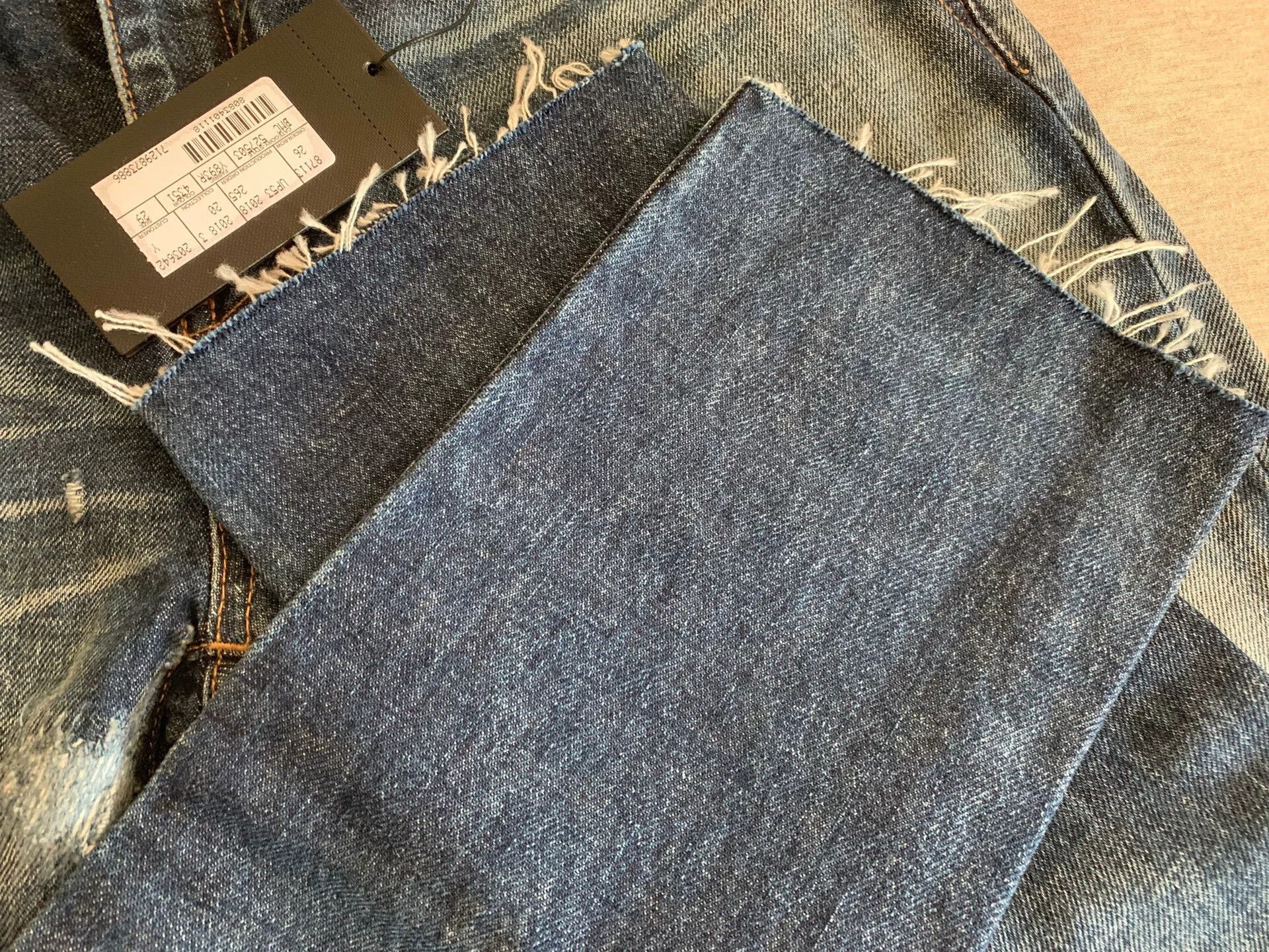 Saint Laurent Paris Saint Laurent Distressed Wash Denim Pants. Size US 29 - 3 Thumbnail