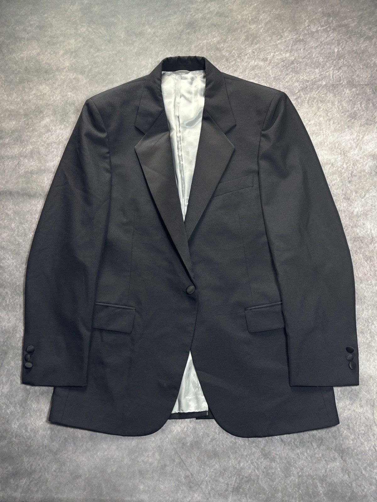 Vintage Givenchy Monsieur Suit Jacket 80s Wool Blazer 90s 40