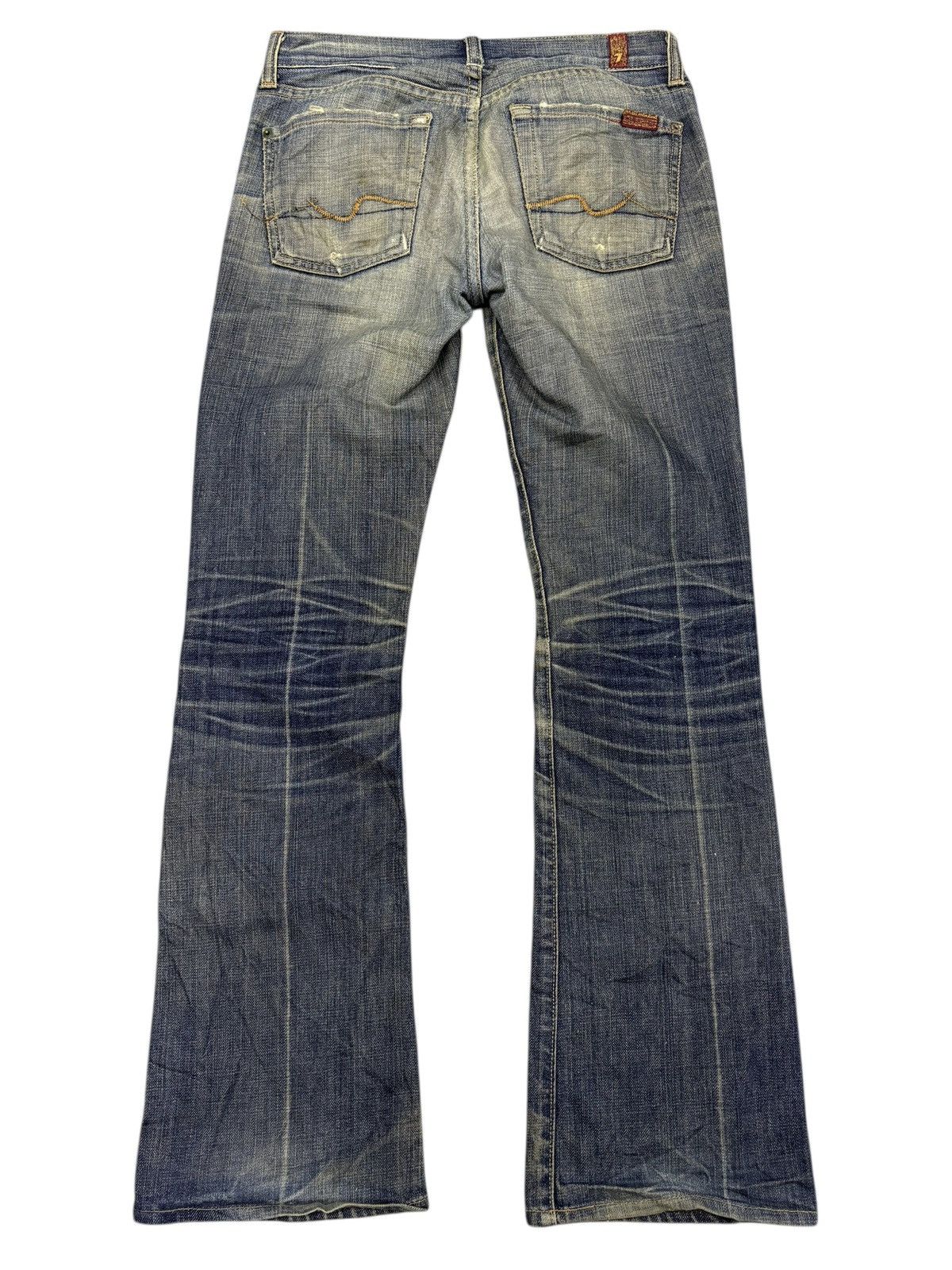 Tornado Mart Vintage Mudwash Flared Denim 7 For All ManKind Jerome Dahan Size US 30 / EU 46 - 1 Thumbnail