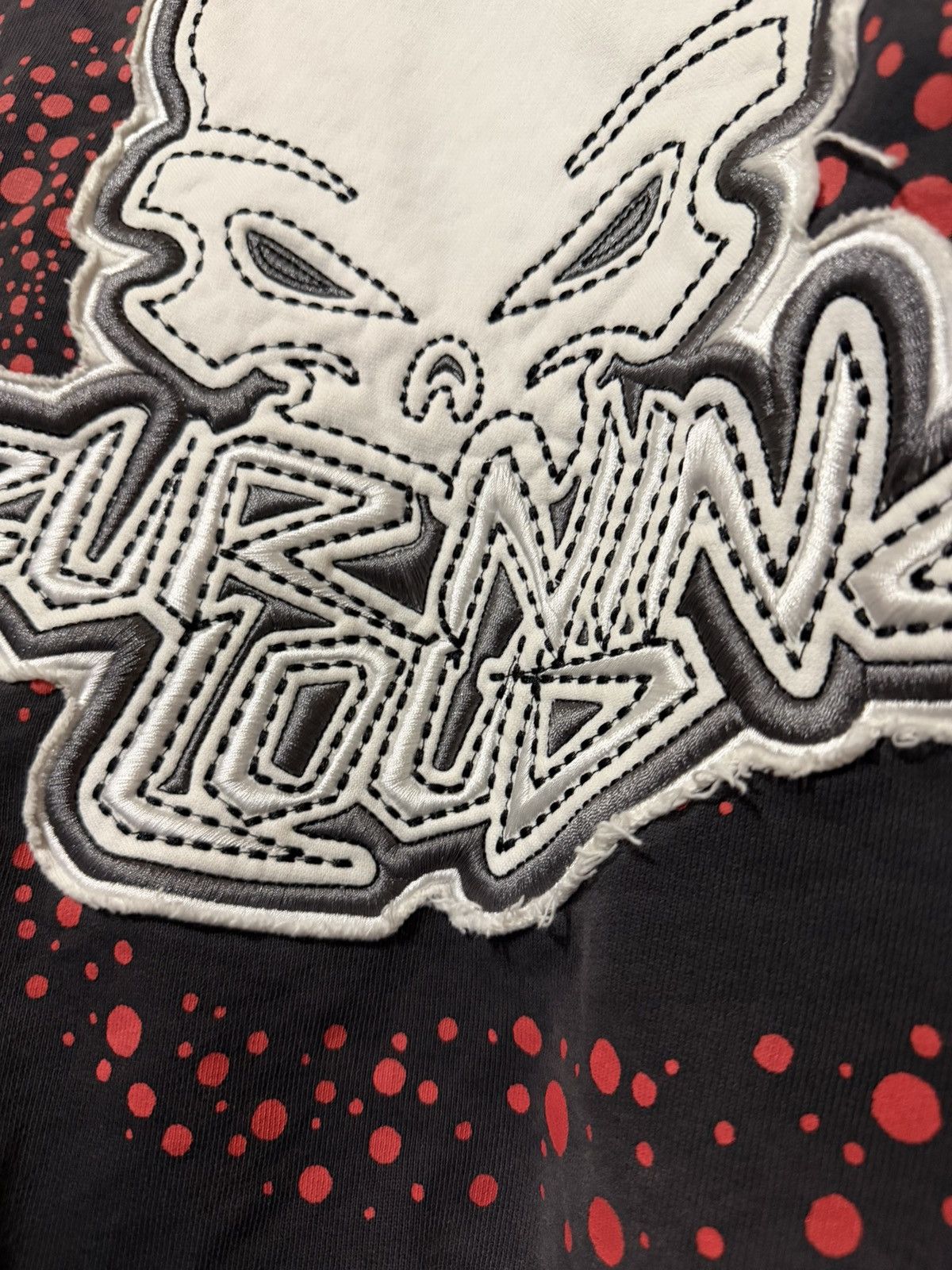 Other Burning Loud skull hoodie patchwork Size US M / EU 48-50 / 2 - 11 Thumbnail