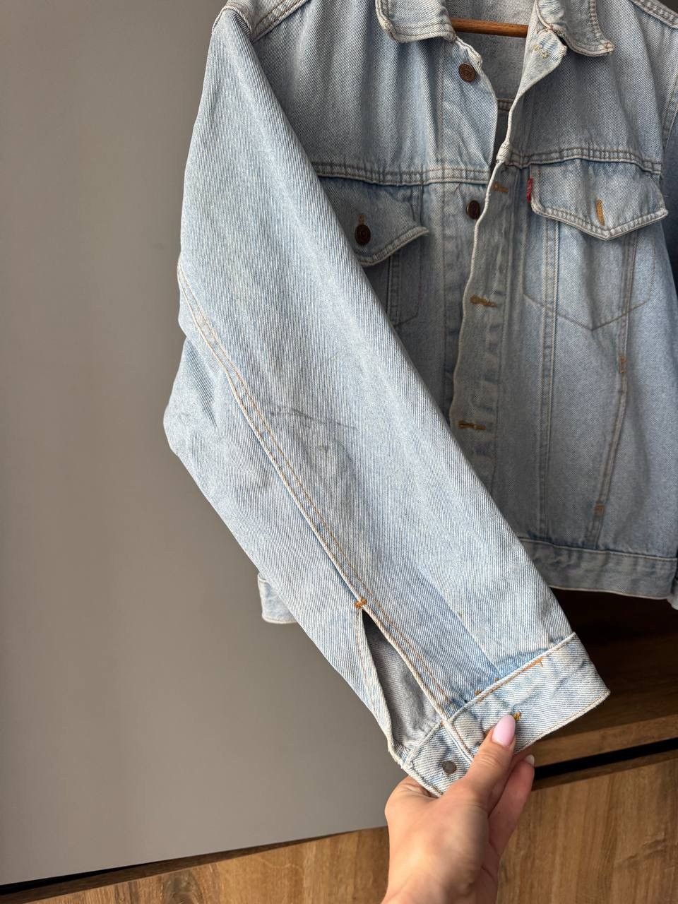 Levi's VINTAGE Levis Jacket Mens M Blue Big E Denim Trucker 70s 60s Size US M / EU 48-50 / 2 - 4 Thumbnail