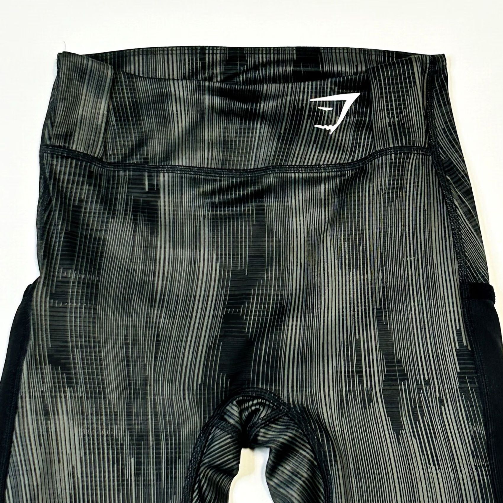 Gymshark Gymshark Sport Leggings Black Striped High Waisted Adult Women XS Size 26" / US 2 / IT 38 - 7 Thumbnail
