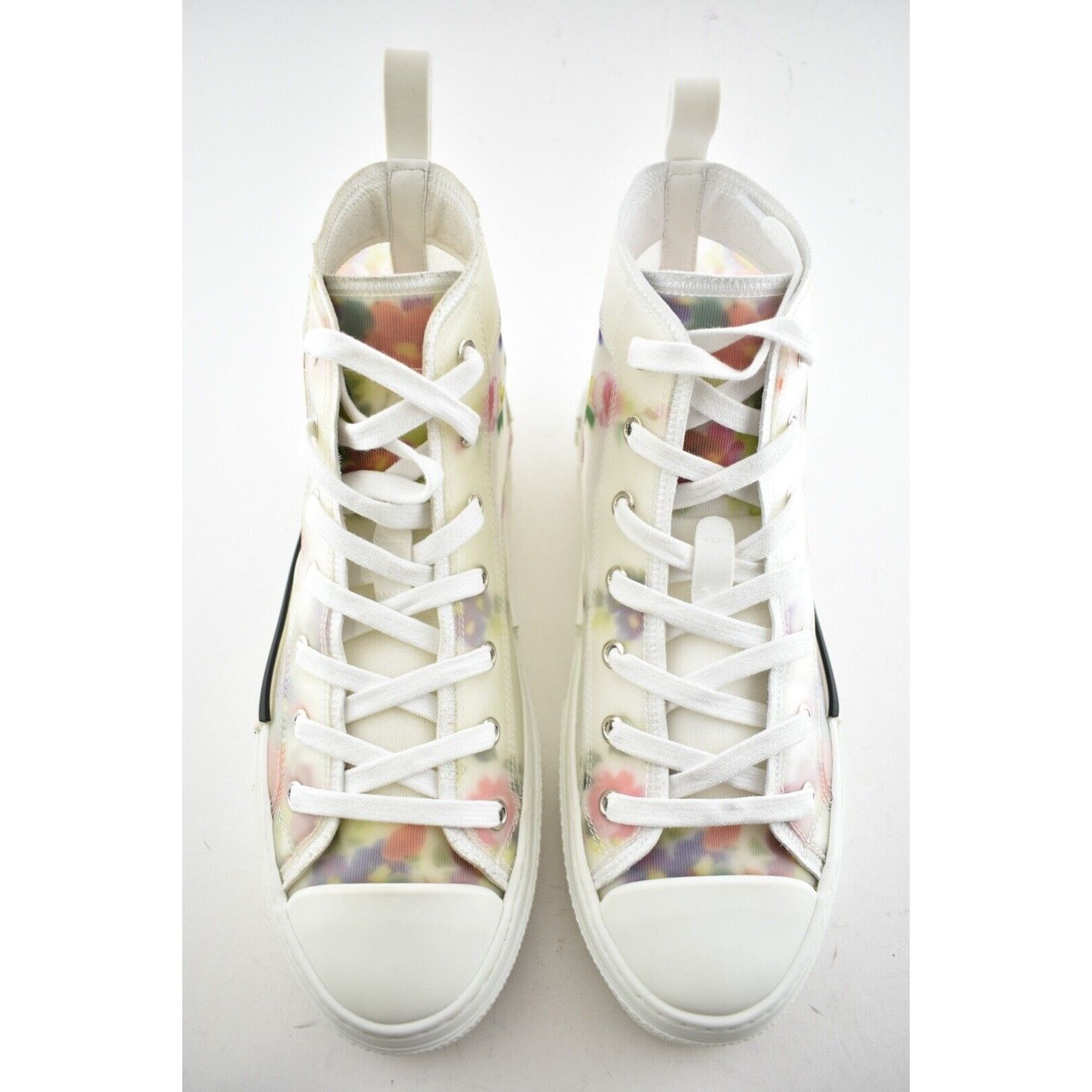 Dior Dior Mens B23 White High Top Lace Up Flat Sneaker 40 7 Size US 7 / EU 40 - 7 Thumbnail