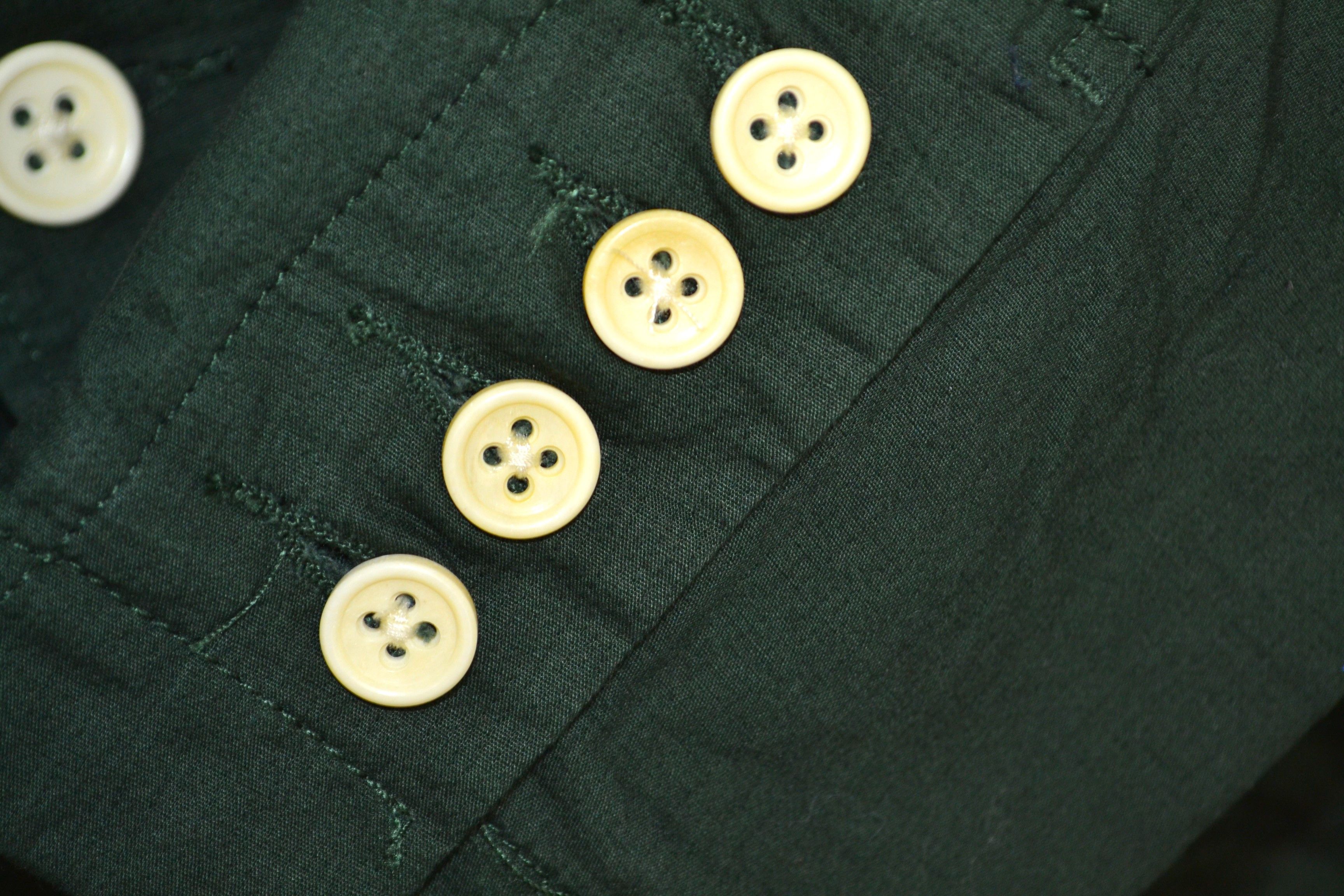 Japanese Brand Creep by Hiroshi Awai Military Jacket Green Mens M Blazer Size US M / EU 48-50 / 2 - 2 Thumbnail