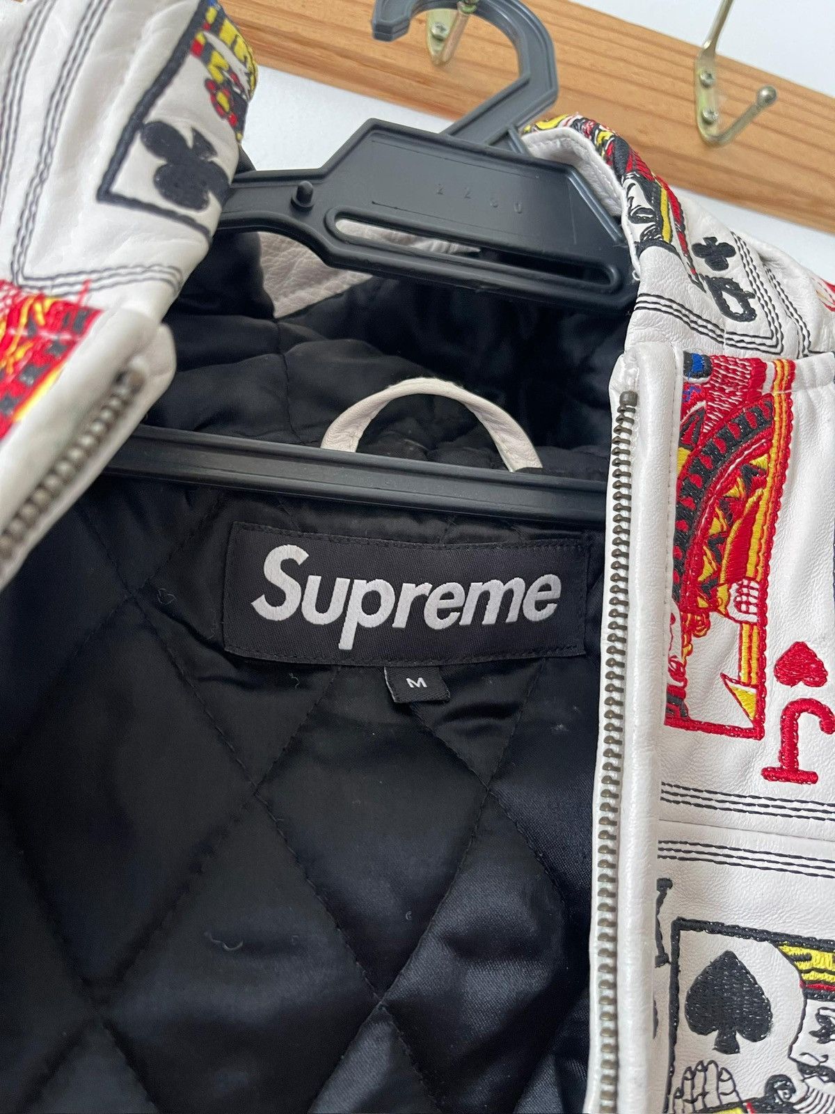Supreme Court Card Leather Jacket