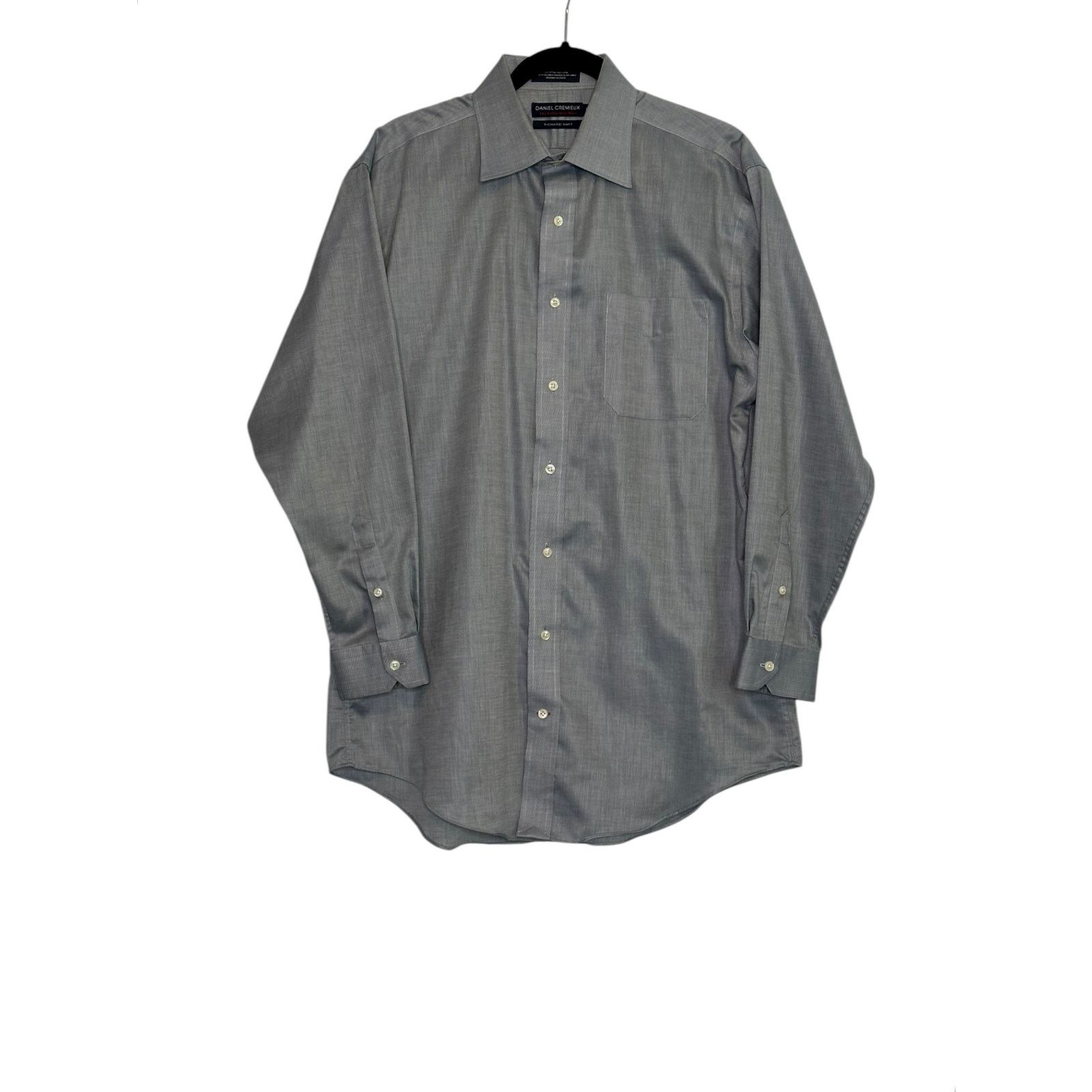 Daniel Cremieux Daniel Cremieux silver long sleeves dress shirt size 16/33  | Grailed