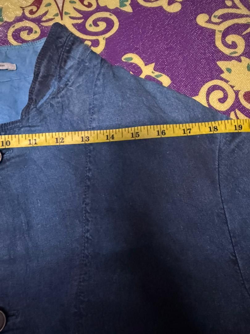 Armani Collezioni Authentic🔥Armani Collezioni Indigo Dyed Buttoned Casual Size US M / EU 48-50 / 2 - 9 Thumbnail