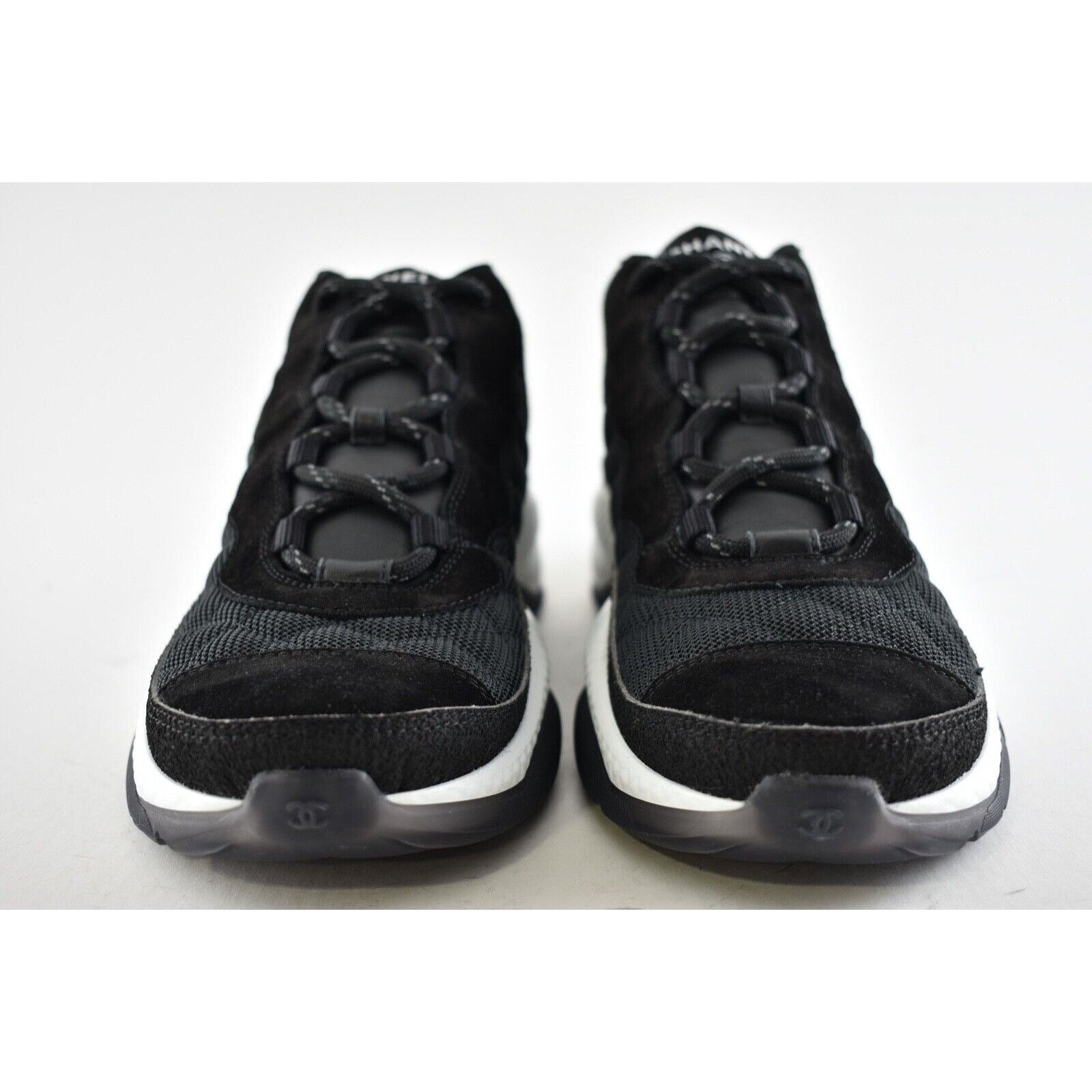 Chanel Chanel 21B Mens Logo Lace Up Mid Top Trainer Sneaker 44 11 Size US 11 / EU 44 - 7 Thumbnail