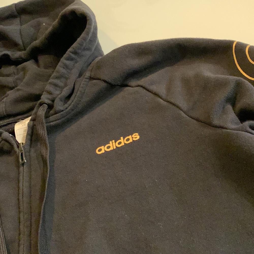 Adidas Adidas hoodie - black and gold Size L / US 10 / IT 46 - 2 Thumbnail
