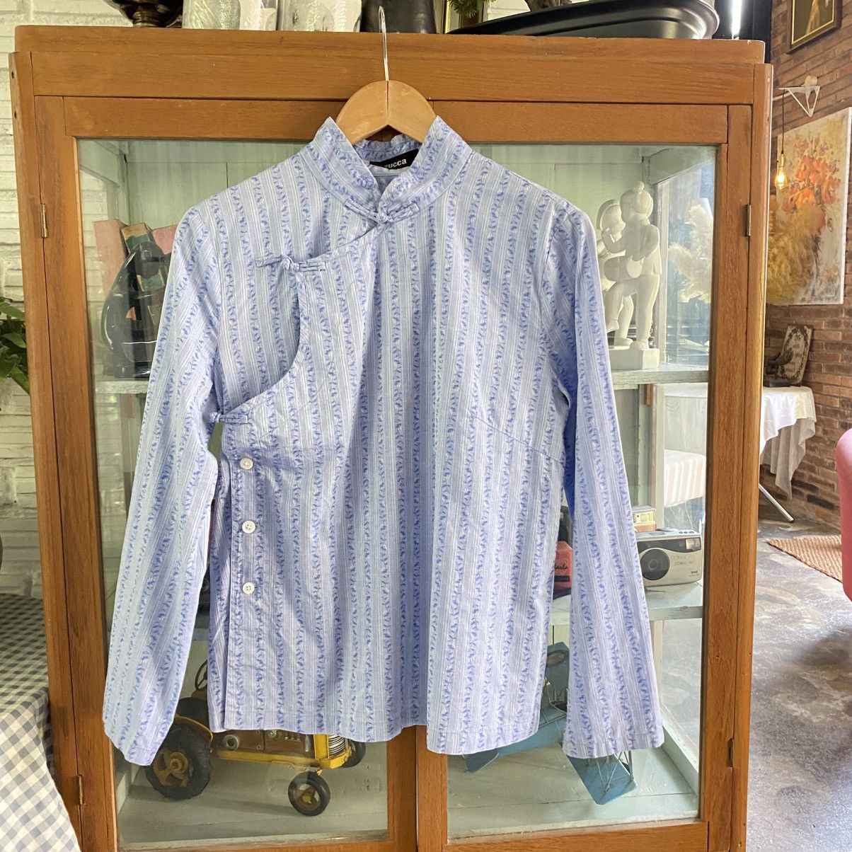 Zucca ZUCCA Striped Garden Shirt Size M / US 6-8 / IT 42-44 - 1 Thumbnail