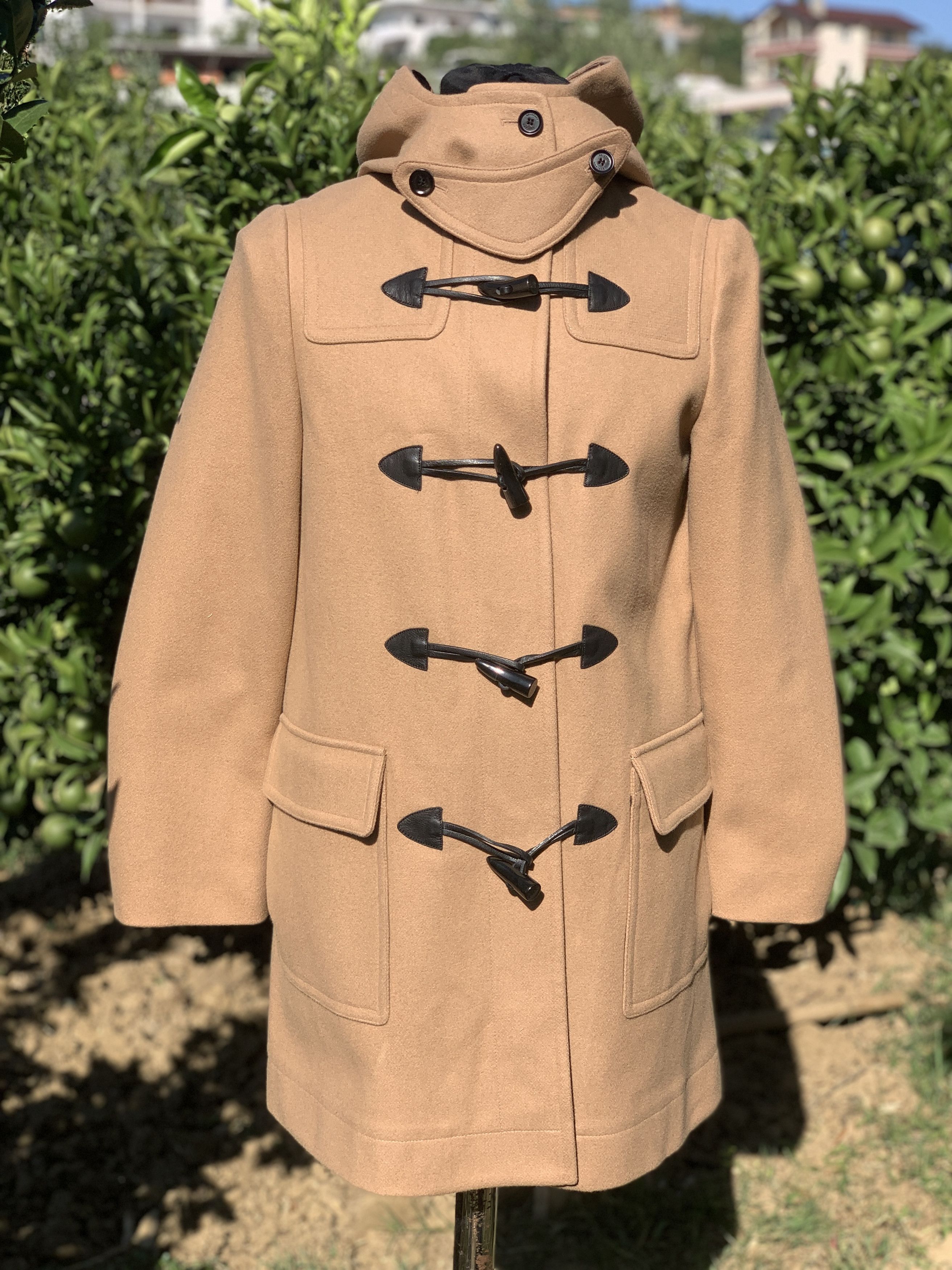 Belstaff Belstaff Camel Wool Duffle Coat Hooded Leather Size 42 Size M / US 6-8 / IT 42-44 - 7 Thumbnail