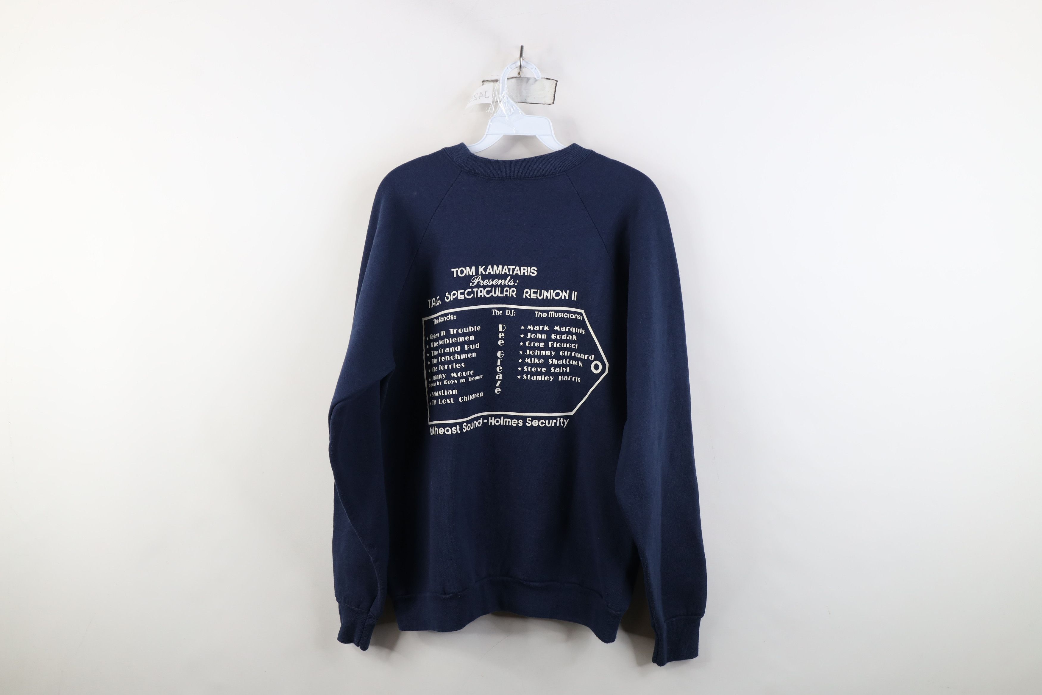 Vintage Vintage 90s Reunion II Boys In Trouble Band Sweatshirt Size US S / EU 44-46 / 1 - 12 Thumbnail