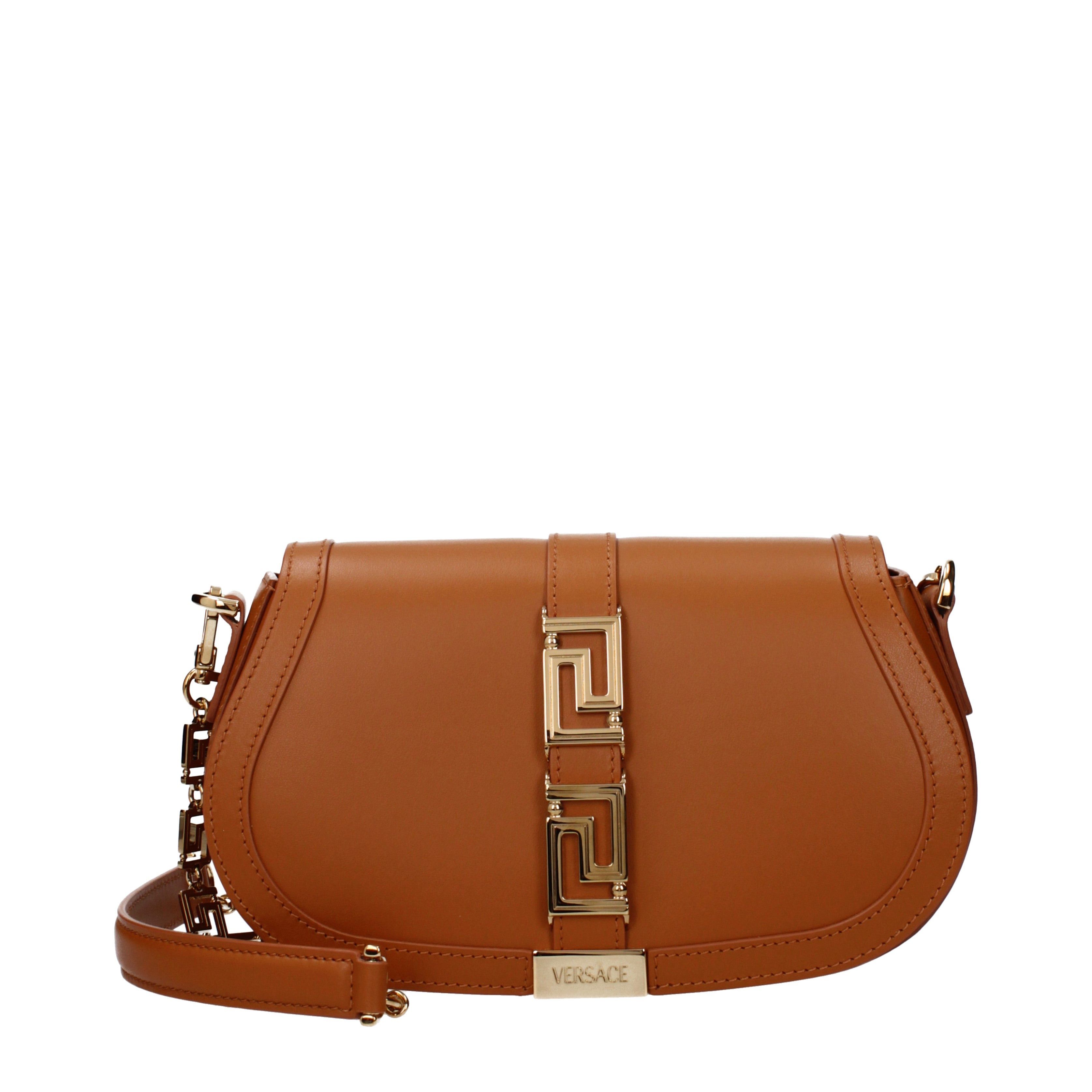 Versace Shoulder Bags in Brown, Women's