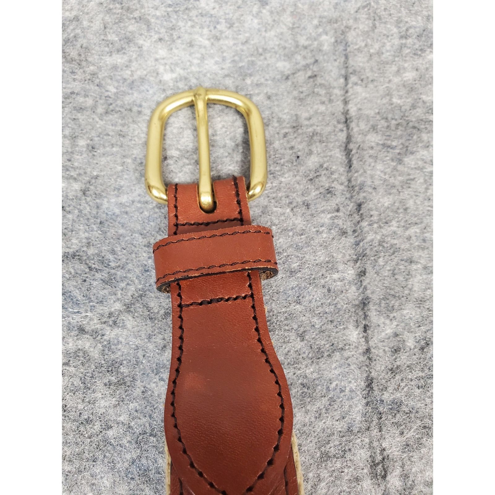 Other Leather Man Ltd. Men's 42 Belt Leather Embroidered Nautical Size 42 - 2 Thumbnail