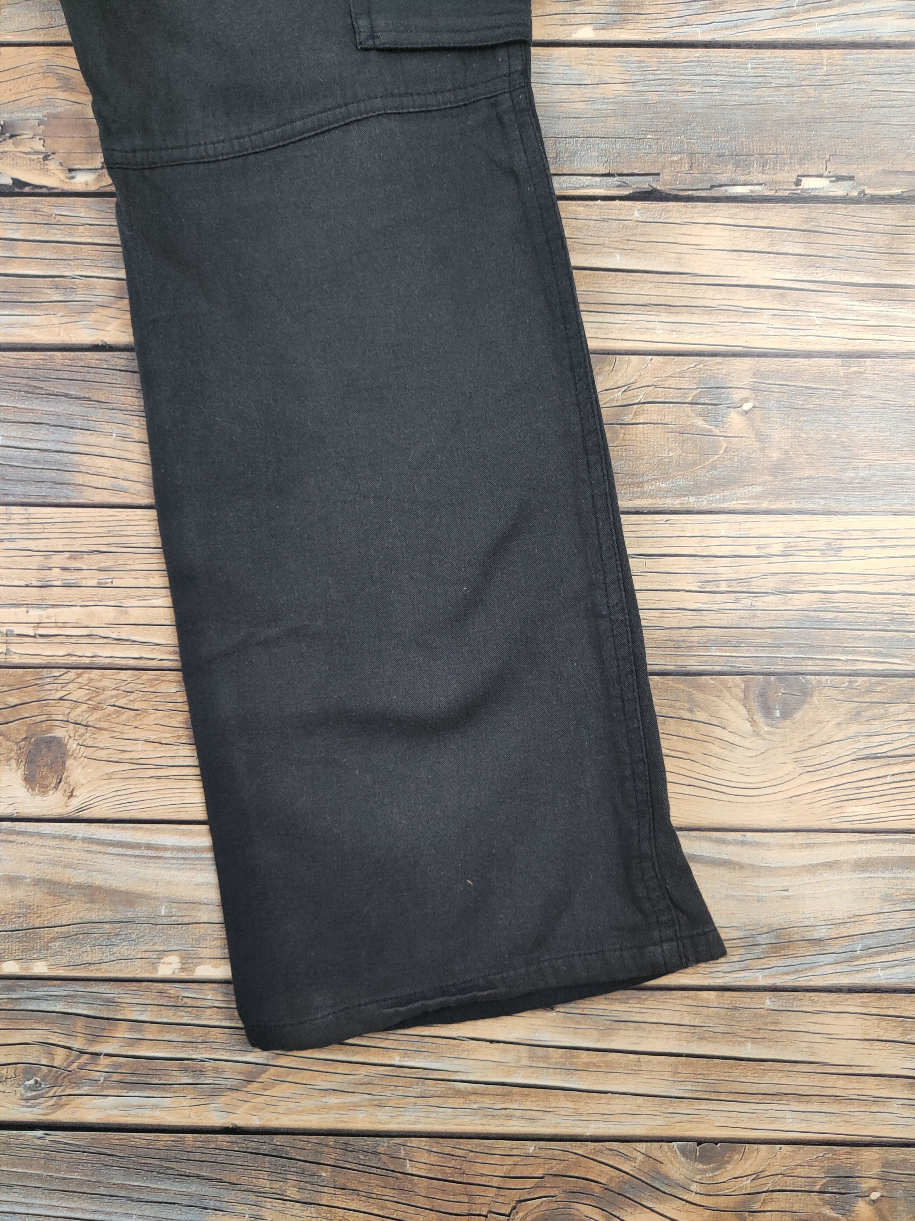 Japanese Brand DL Poe de Deux Black Multipocket Tactical Cargo Pants #1370 Size 29" - 11 Thumbnail