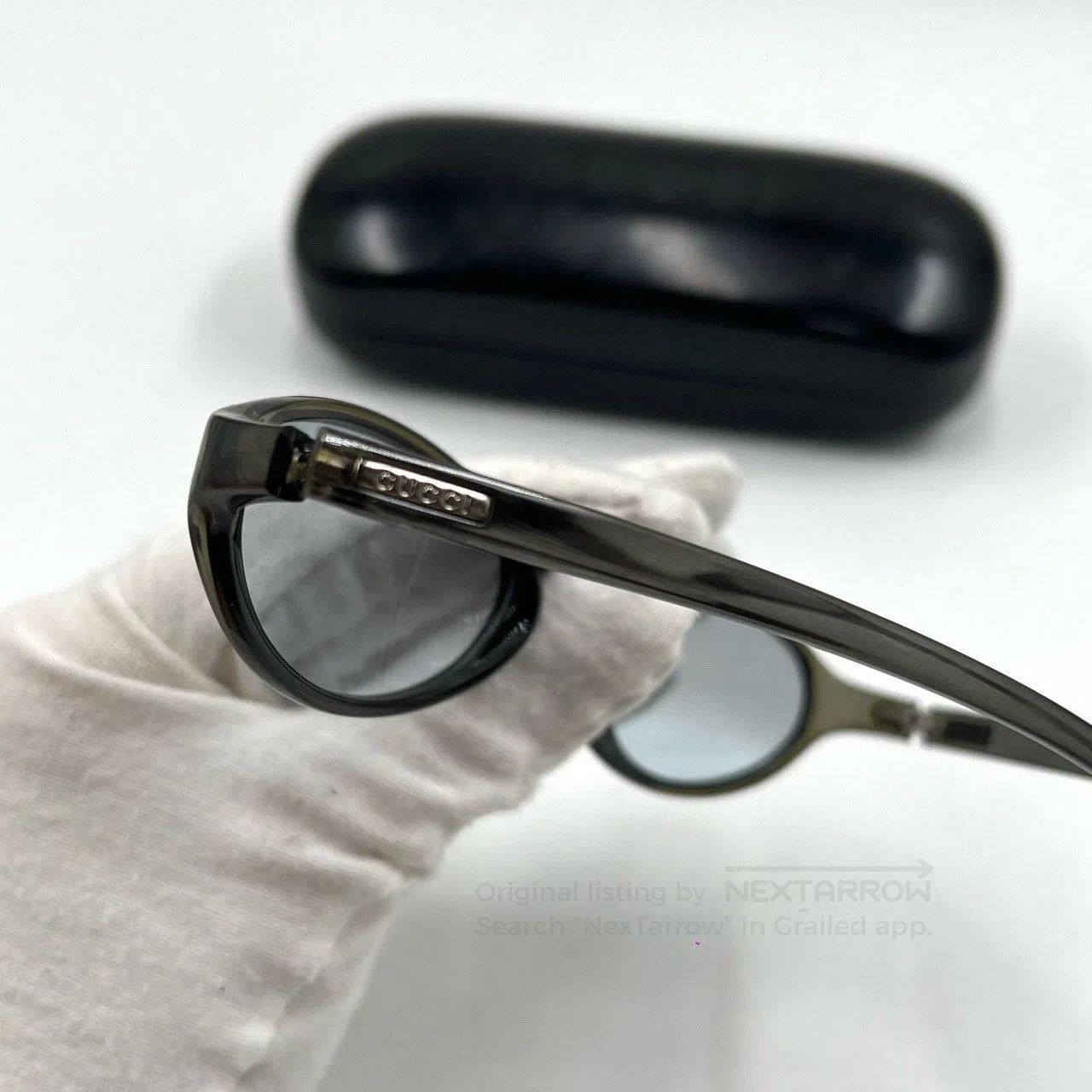 Gucci Gucci Black Cat Eye Narrow Sunglasses. Size ONE SIZE - 6 Thumbnail