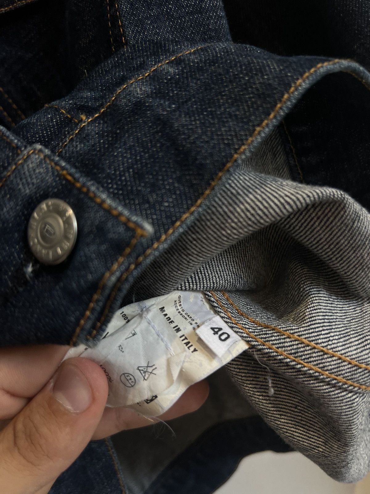Helmut Lang × Vintage 90’s HELMUT LANG ARCHIVAL DENIM JACKET Y2K RARE Size S / US 4 / IT 40 - 6 Thumbnail