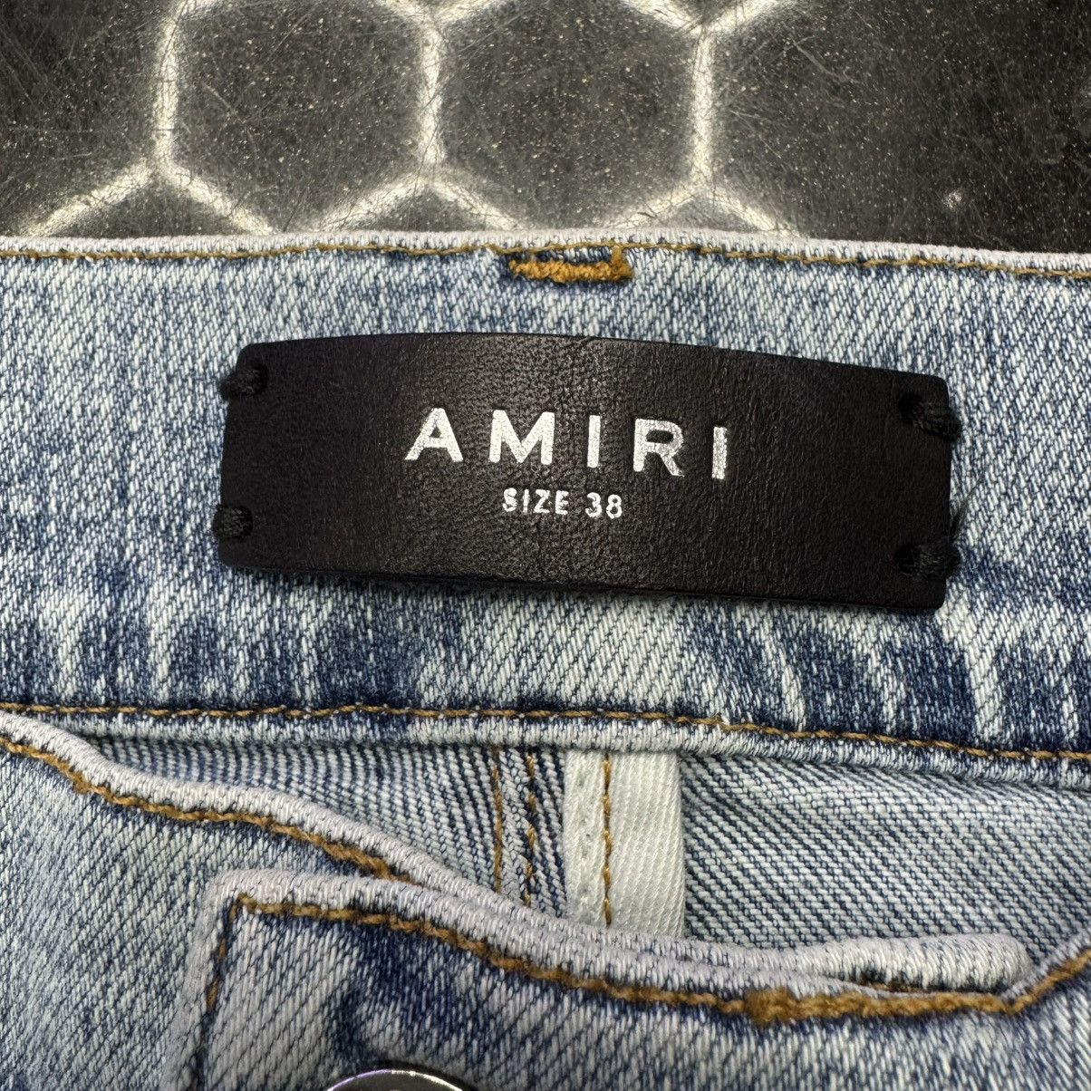 Amiri Amiri Pajama Art Patch Jeans Light Blue Size US 38 / EU 54 - 8 Thumbnail