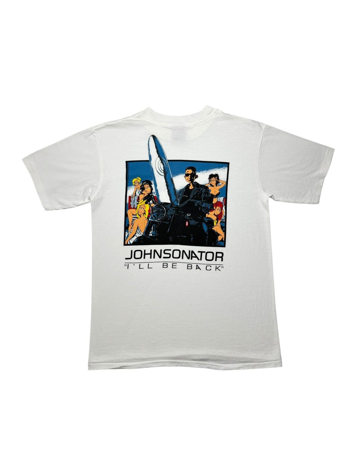 Vintage 90’s Big Johnson Terminator Parody Tee Shirt